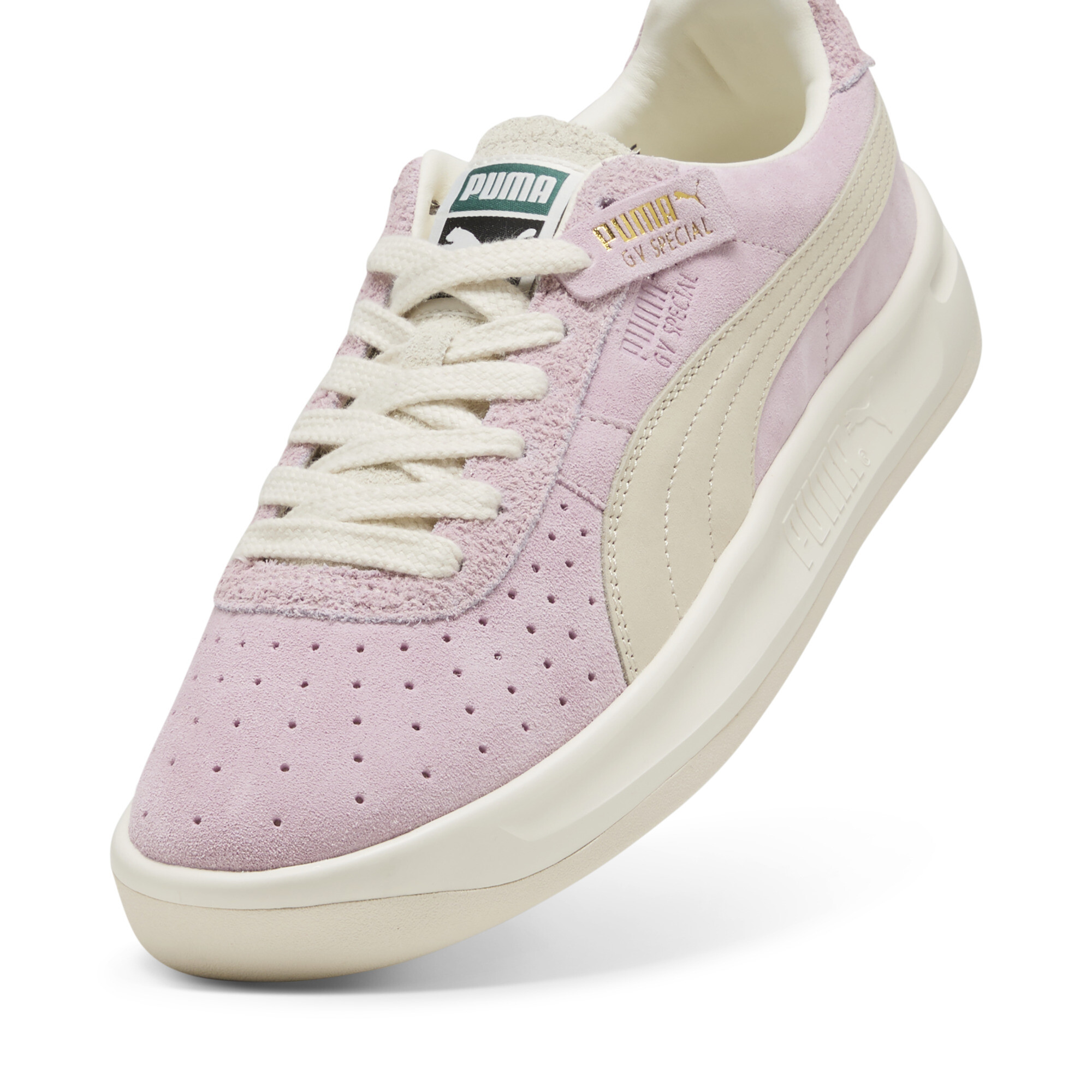 GV Special uniseks sneakers van suède, Roze/Wit, Maat 45 | PUMA