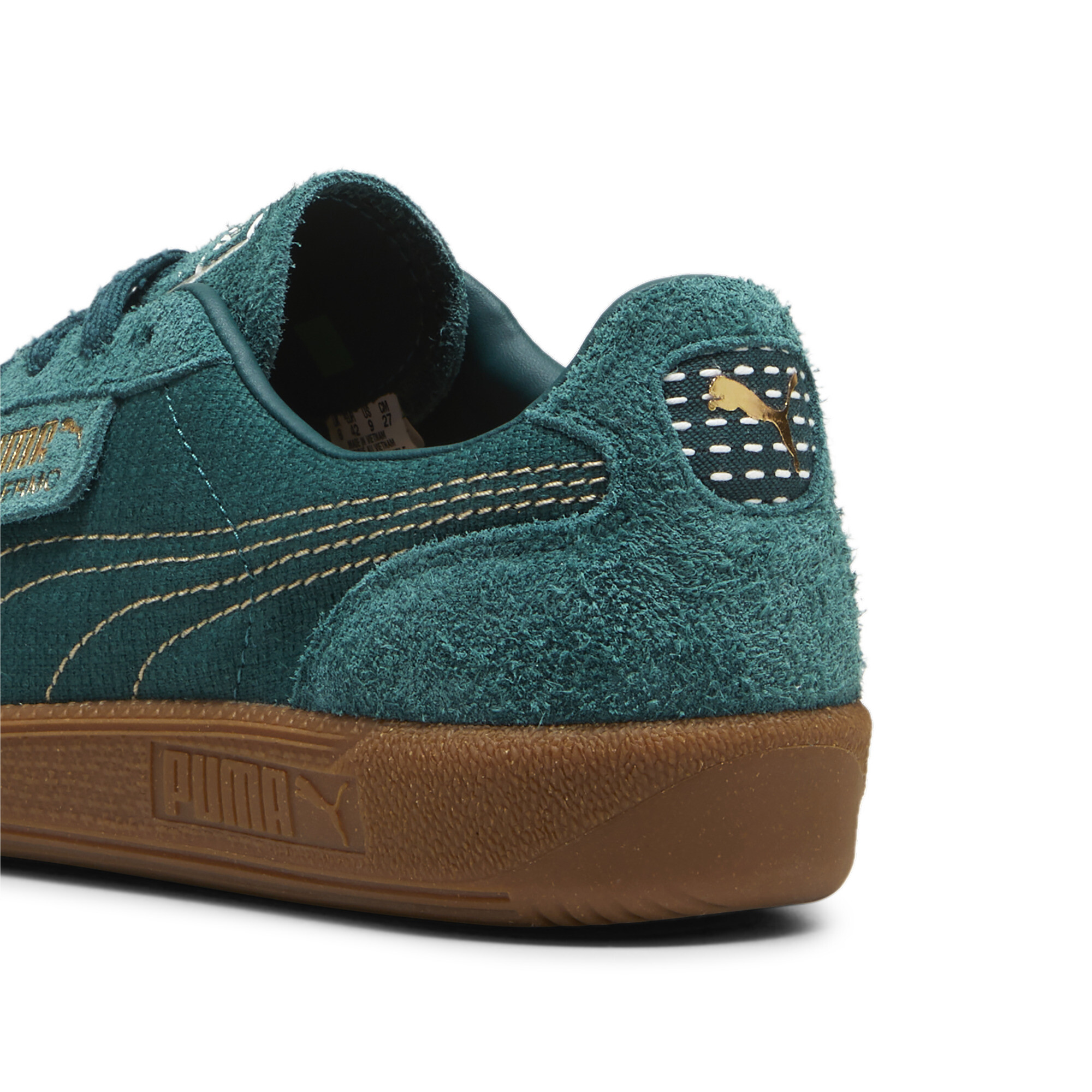 Puma Palermo Texture Sneakers Unisex, Green, Size 45, Shoes