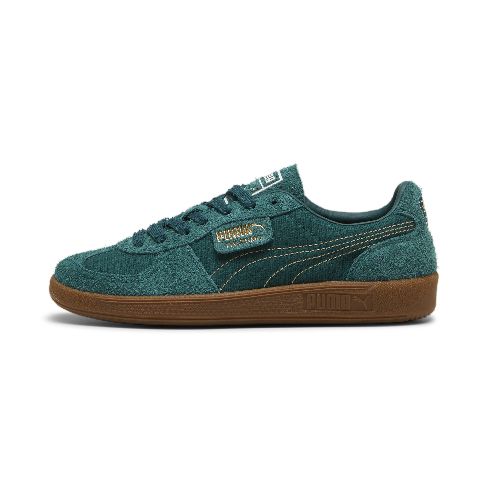 Puma Palermo Texture Sneakers Unisex, Green, Size 45, Shoes