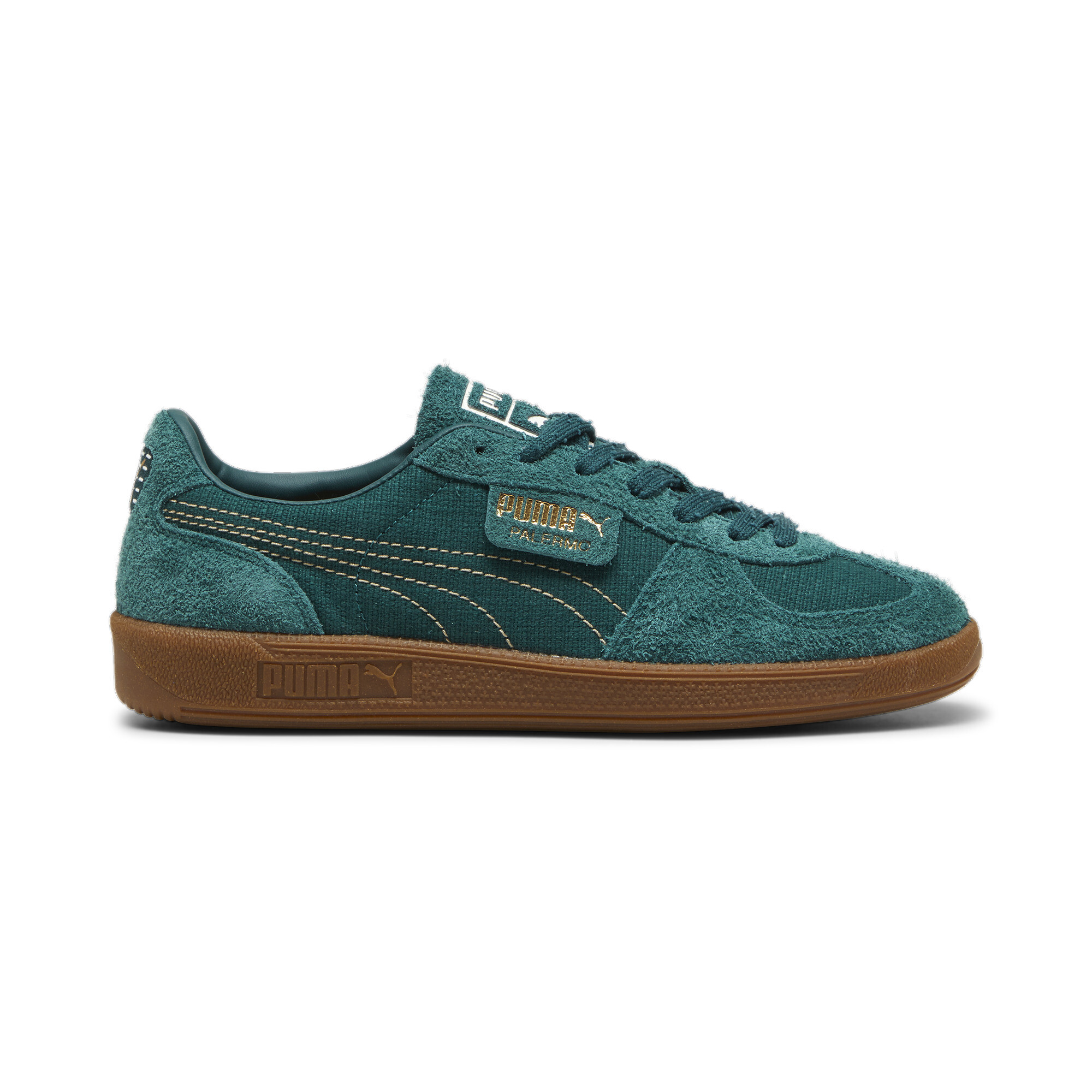 Puma Palermo Texture Sneakers Unisex, Green, Size 45, Shoes