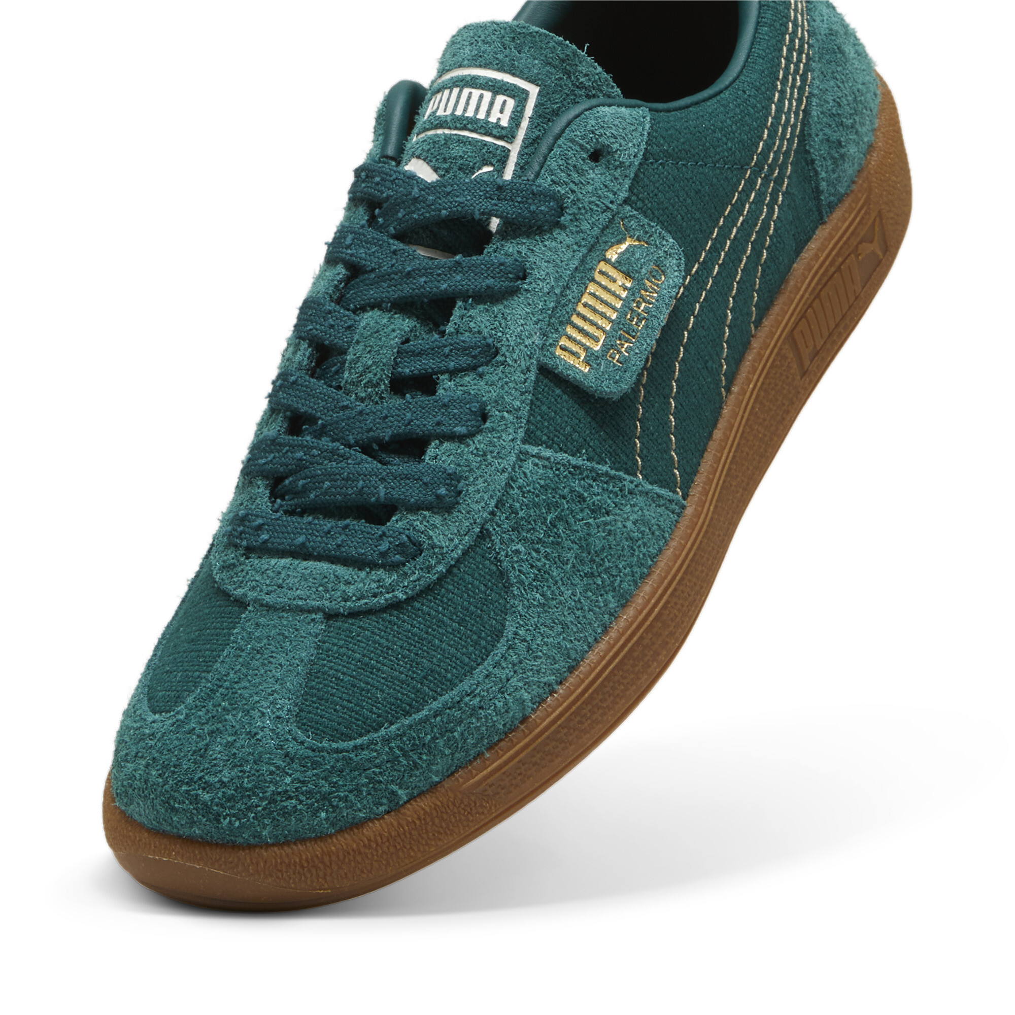 Puma Palermo Texture Sneakers Unisex, Green, Size 45, Shoes