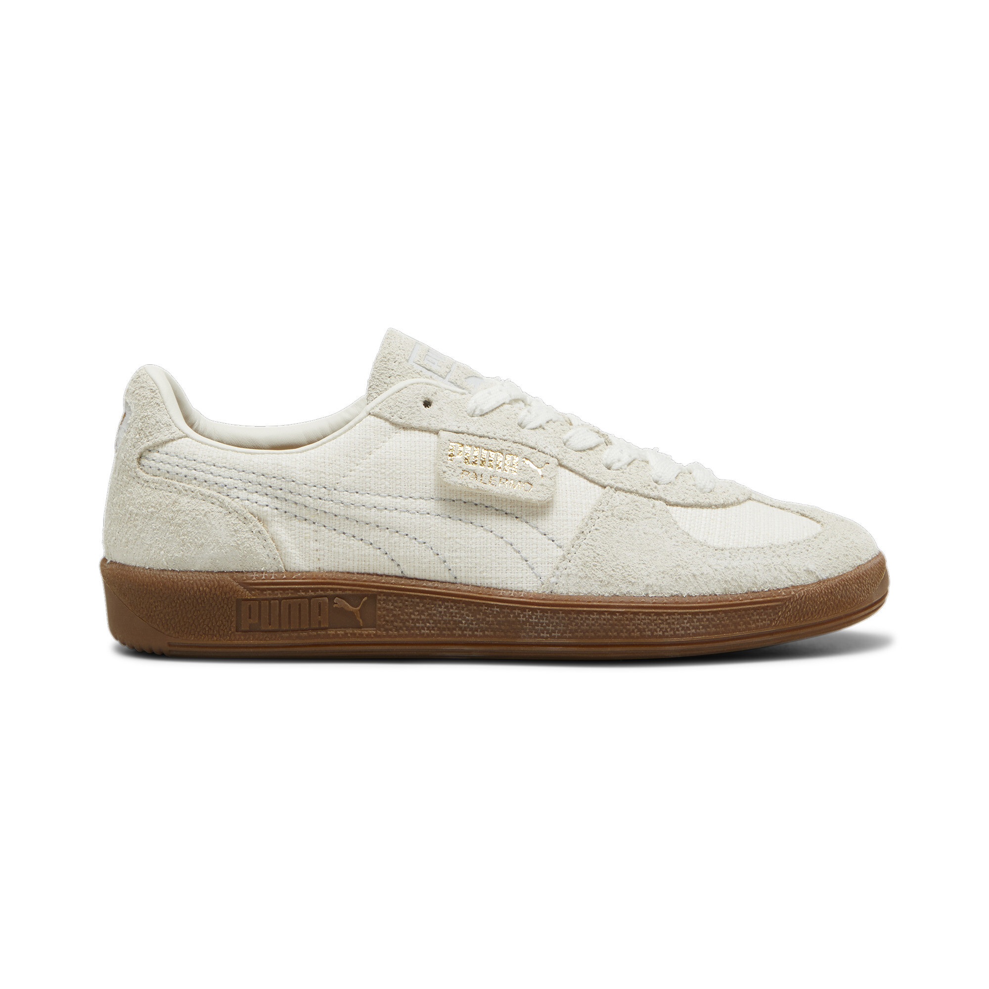 Puma Palermo Texture Sneakers Unisex, White, Size 44, Shoes