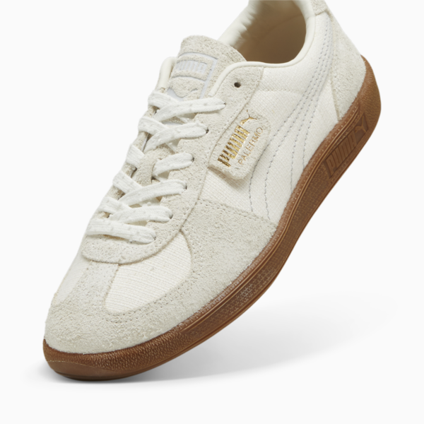 Palermo Texture Sneakers Unisex, Frosted Ivory-PUMA Gold, large-ZAF