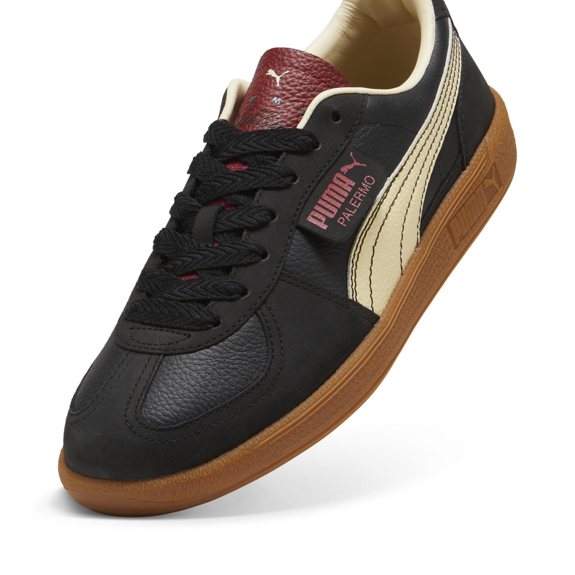 Palermo Players Lane uniseks sneakers, Zwart/Rood, Maat 40 | PUMA