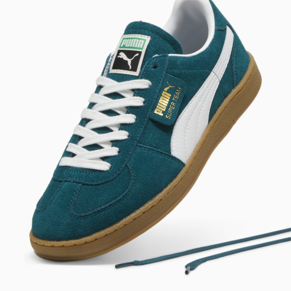 Super Team Suede Sneakers Unisex, Cold Green-PUMA White, large-ZAF