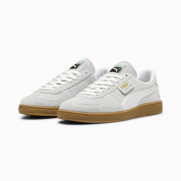 Super Team Suede Sneakers Unisex, Silver Mist-PUMA White, large-ZAF