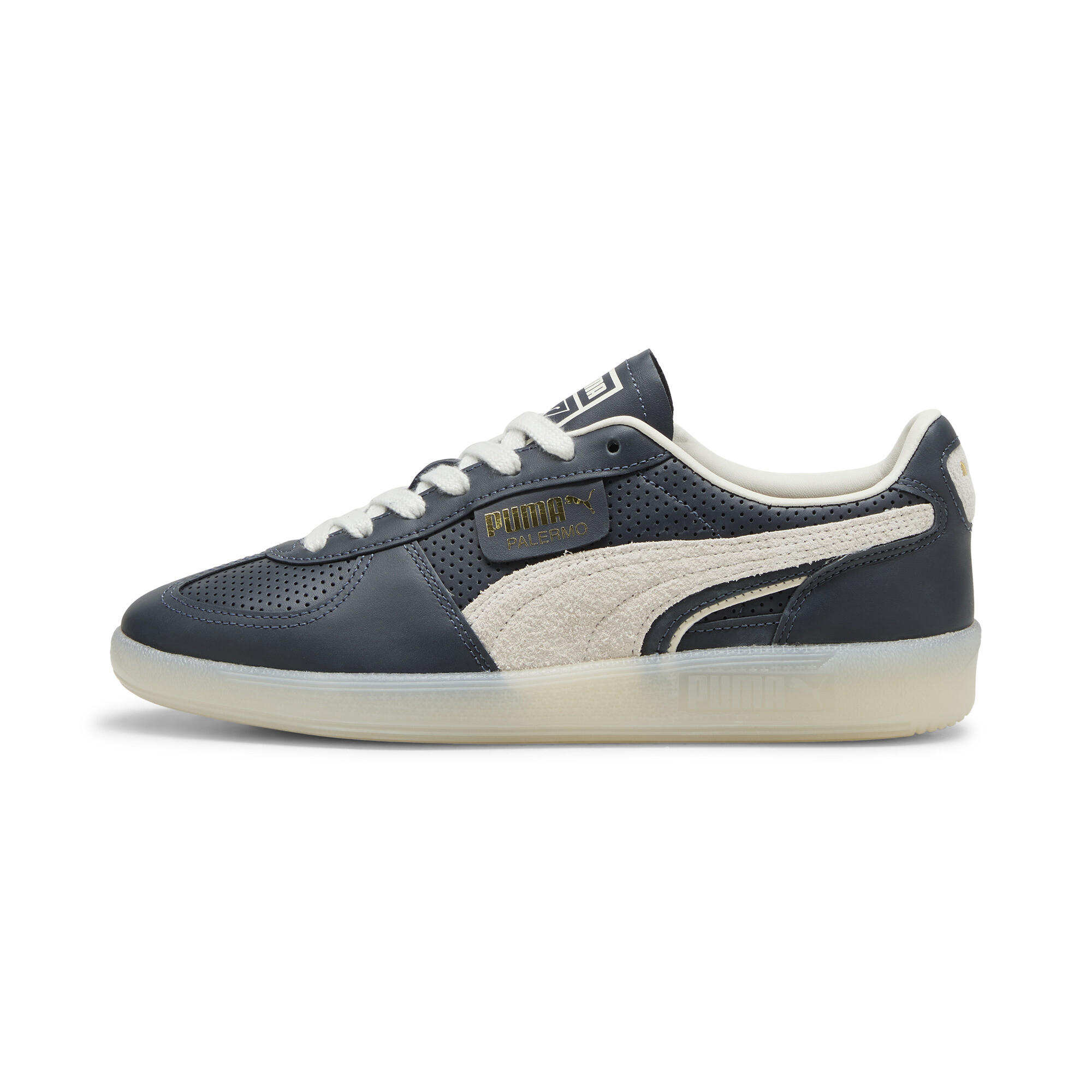 Puma Palermo Classics Sneakers Unisex Schuhe | Parisian Night/Warm White/Sedate Gray | Größe: 41