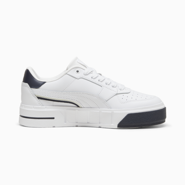 Cali Court Classics Women's Shoe, PUMA White-PUMA Gold-Cool Dark Gray, large-ZAF