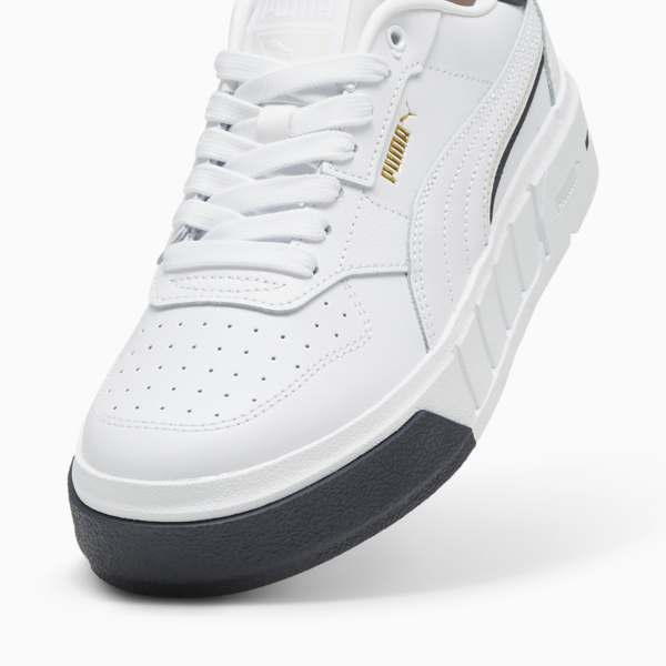 Cali Court Classics Women's Shoe, PUMA White-PUMA Gold-Cool Dark Gray, large-ZAF