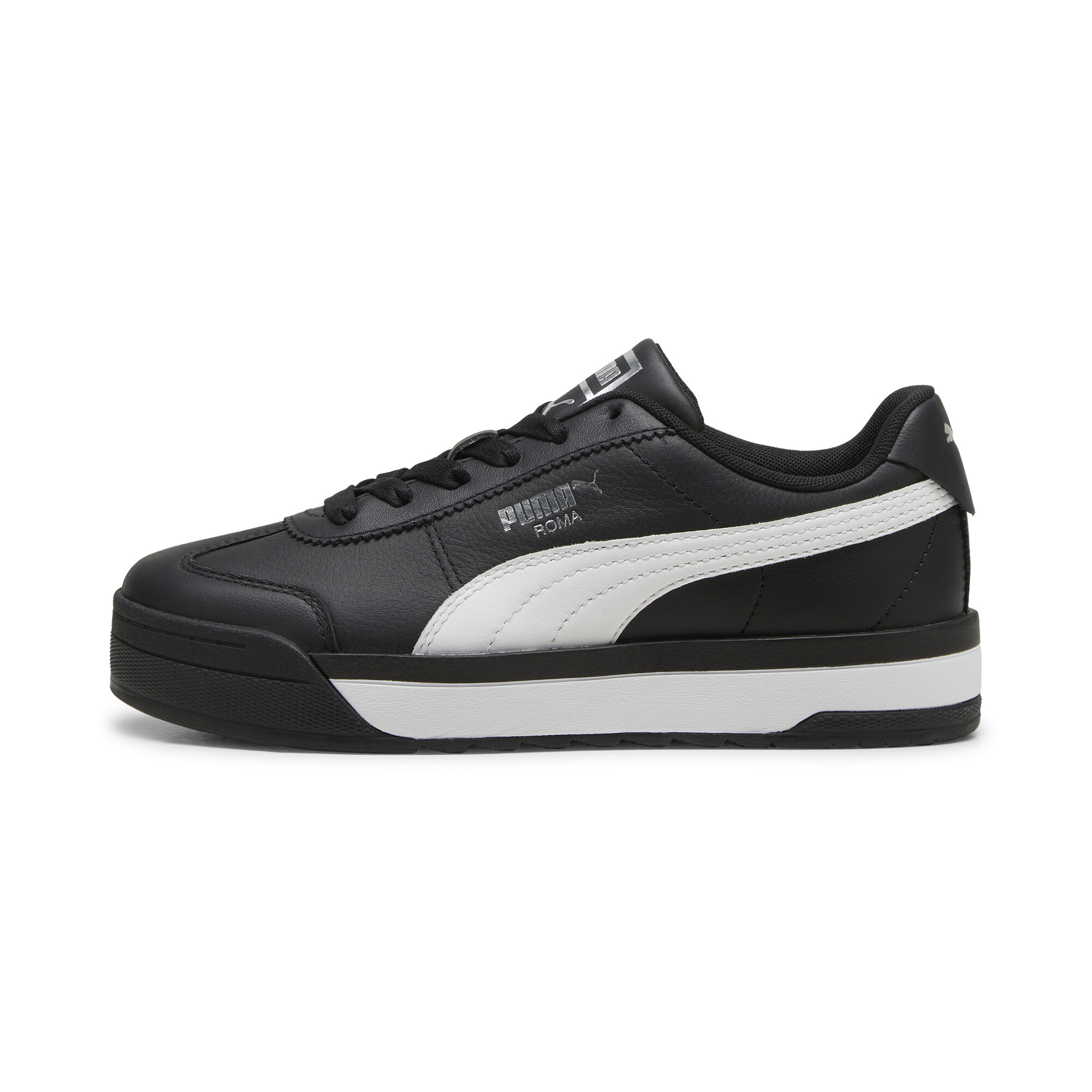 Women's Puma Roma Feminine Sneakers, Black, Size 36, Shoes