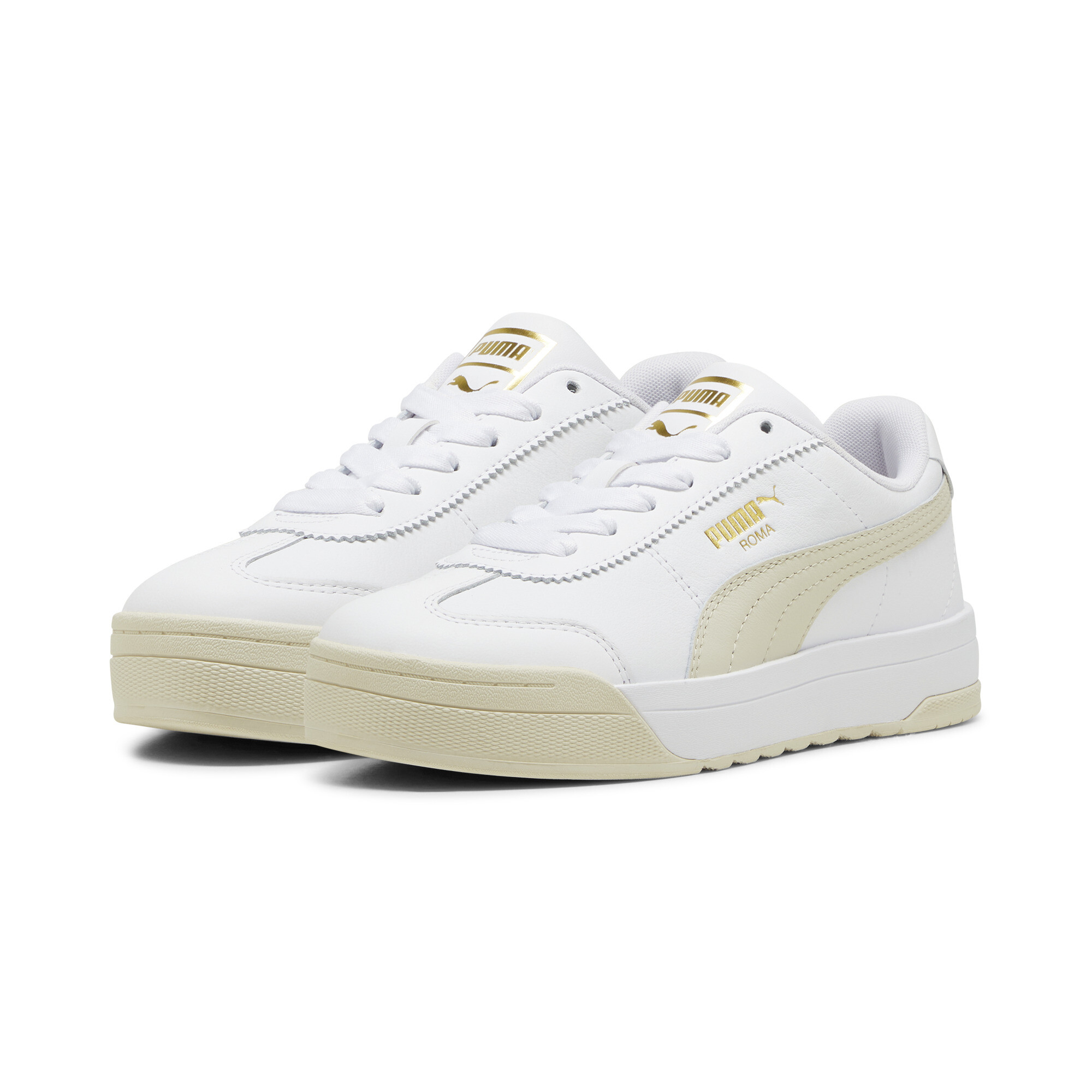 Women's Puma Roma Feminine Sneakers, White, Size 42, Shoes