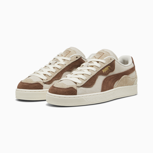 Suede Trippy Sneakers, Alpine Snow-Haute Coffee-Frosted Ivory, large-ZAF