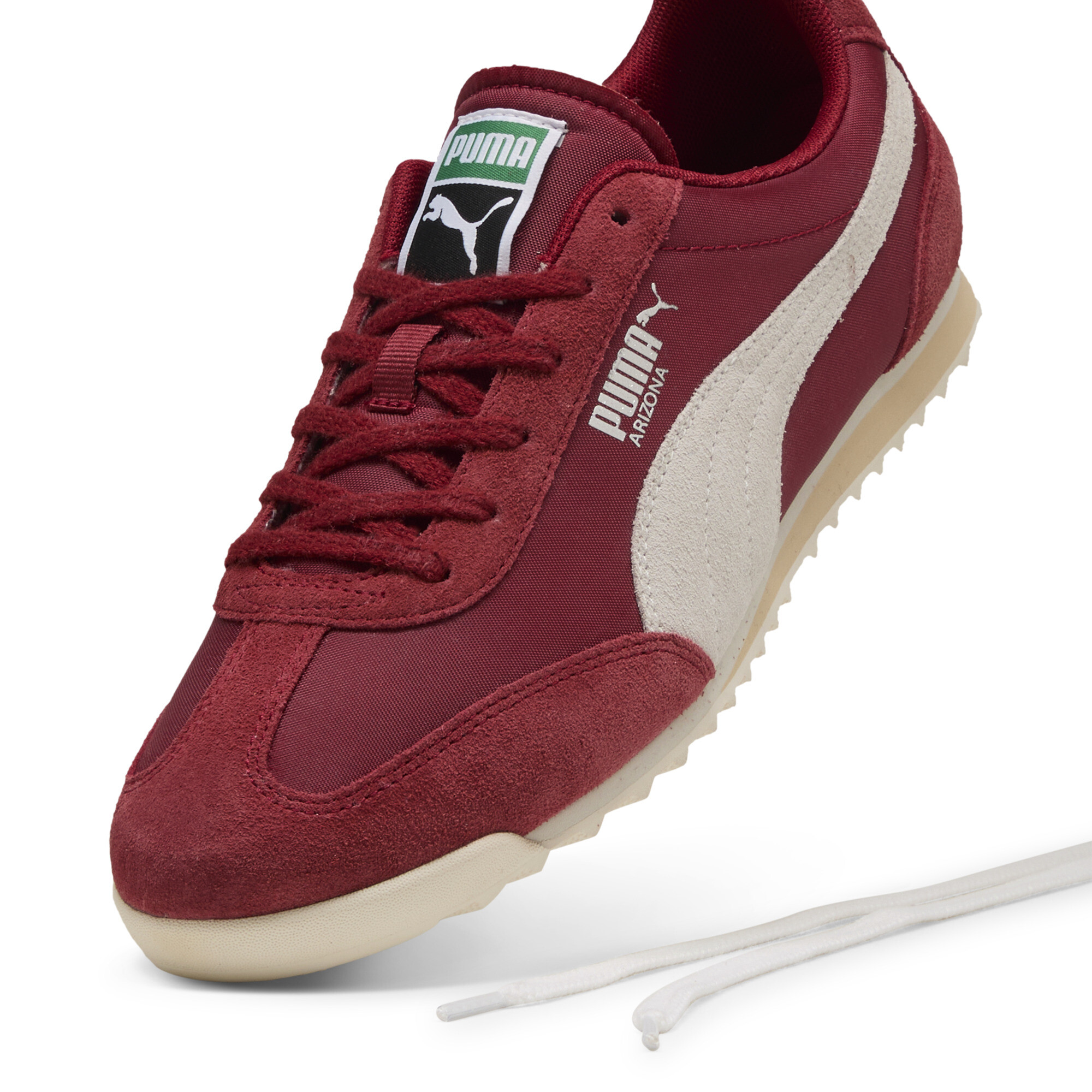 Puma Arizona Nylon Sneakers, Red, Size 37.5, Shoes