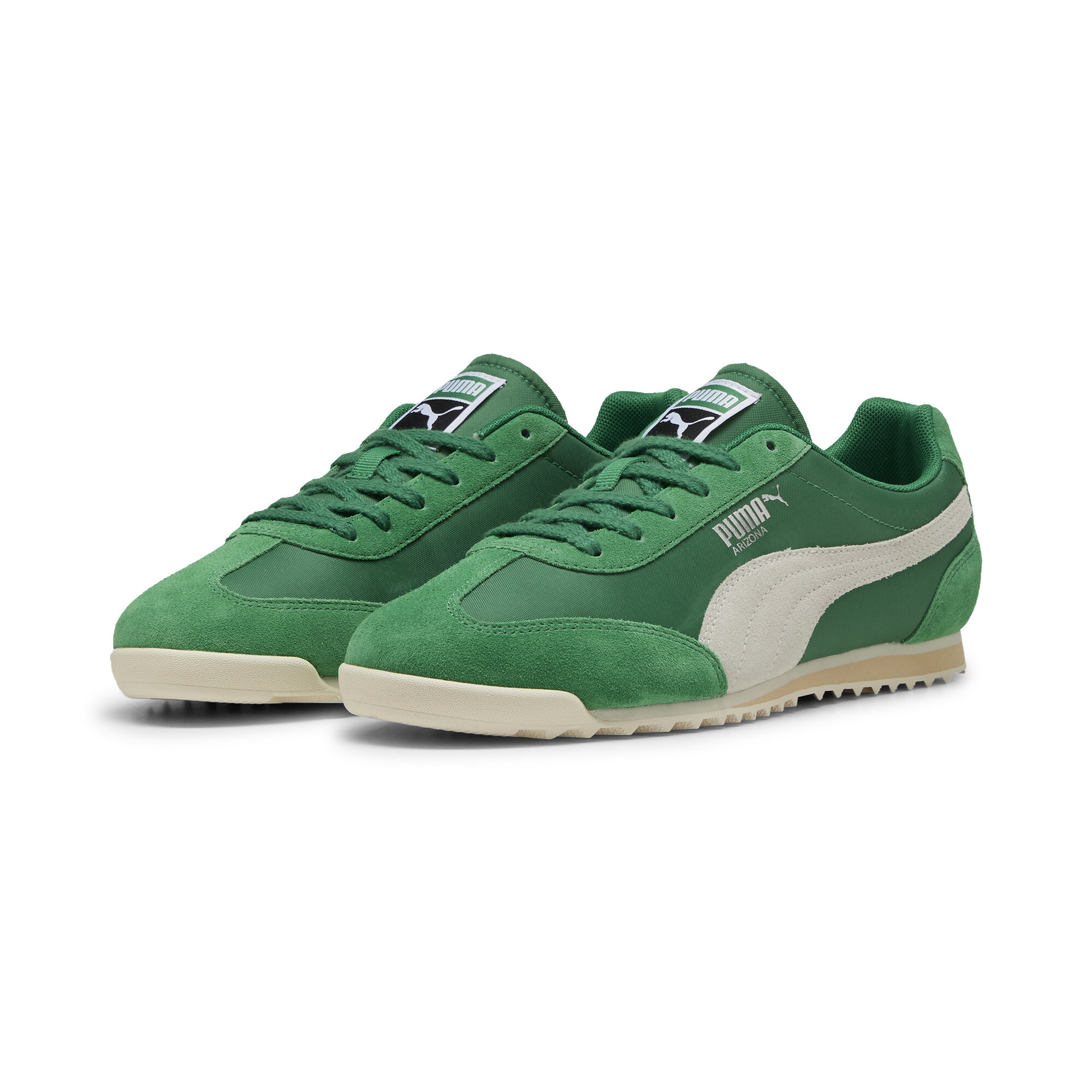 Puma Arizona Nylon Sneakers, Green, Size 44, Shoes