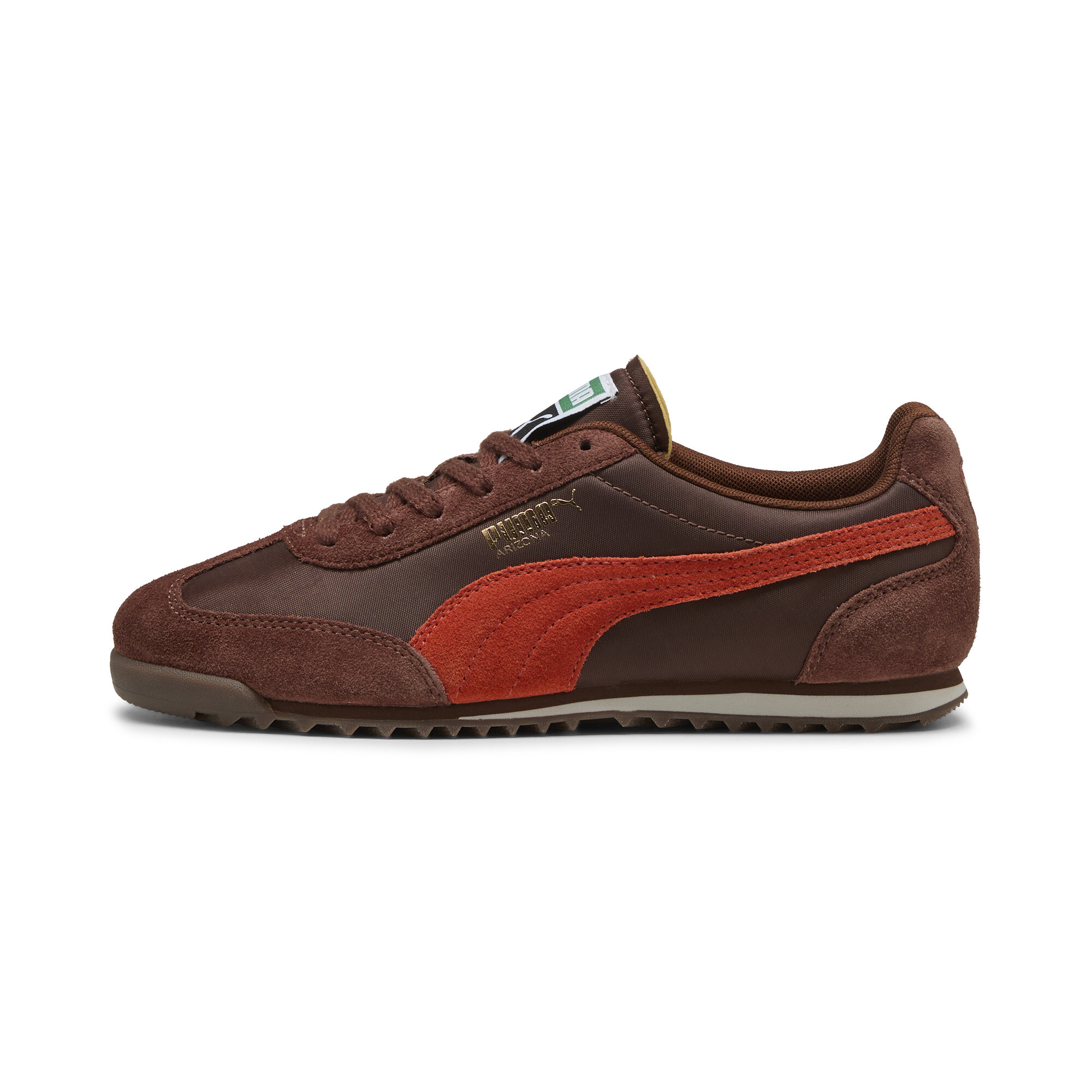 Puma Arizona Nylon Sneakers Schuhe | Mit Plain | Chocotart/Red Fire | Größe: 43