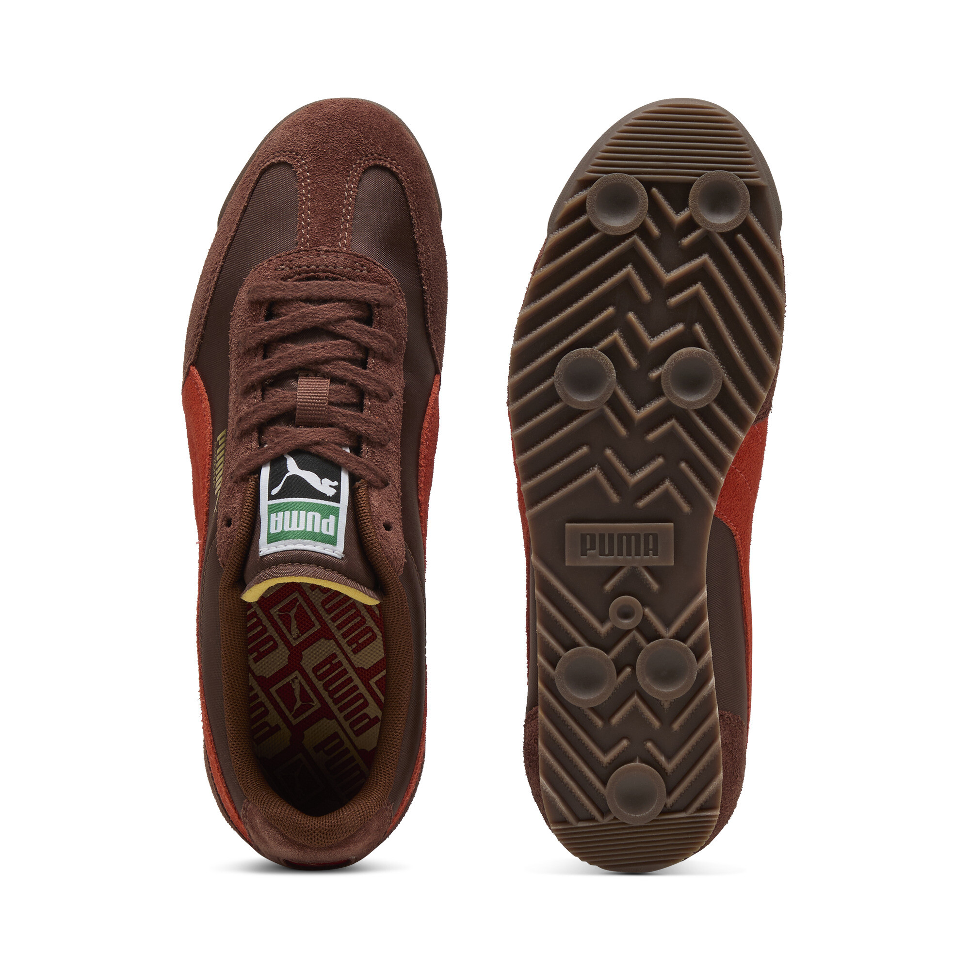 Puma Arizona Nylon Sneakers, Brown, Size 42, Shoes