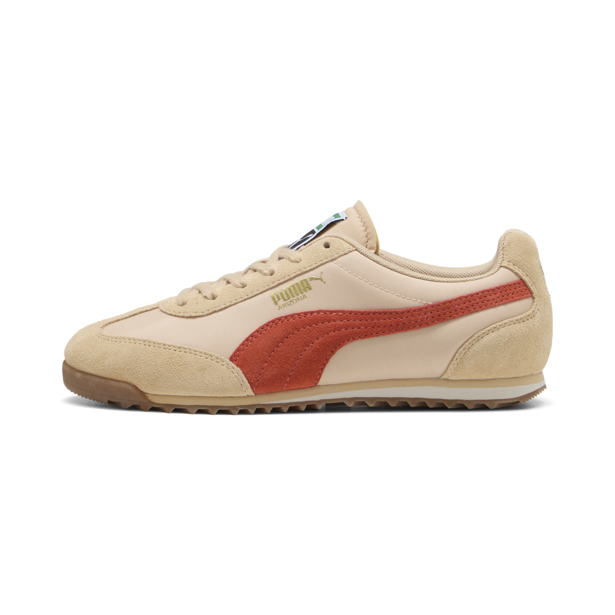 Puma Arizona Nylon Sneakers Schuhe | Mit Plain | Light Sand/Red Fire | Größe: 37