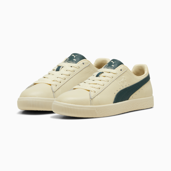 Clyde Players Lane Sneakers Unisex, Creamy Vanilla-Dark Myrtle, large-ZAF