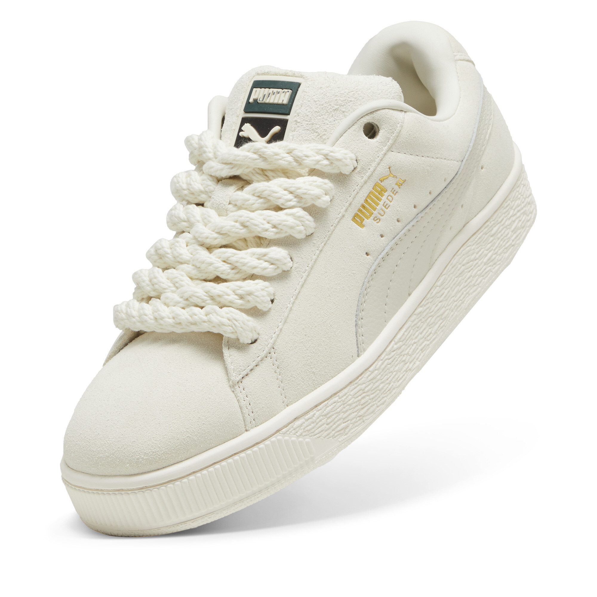 Suede XL uniseks sneakers met touw, Grijs, Maat 37,5 | PUMA