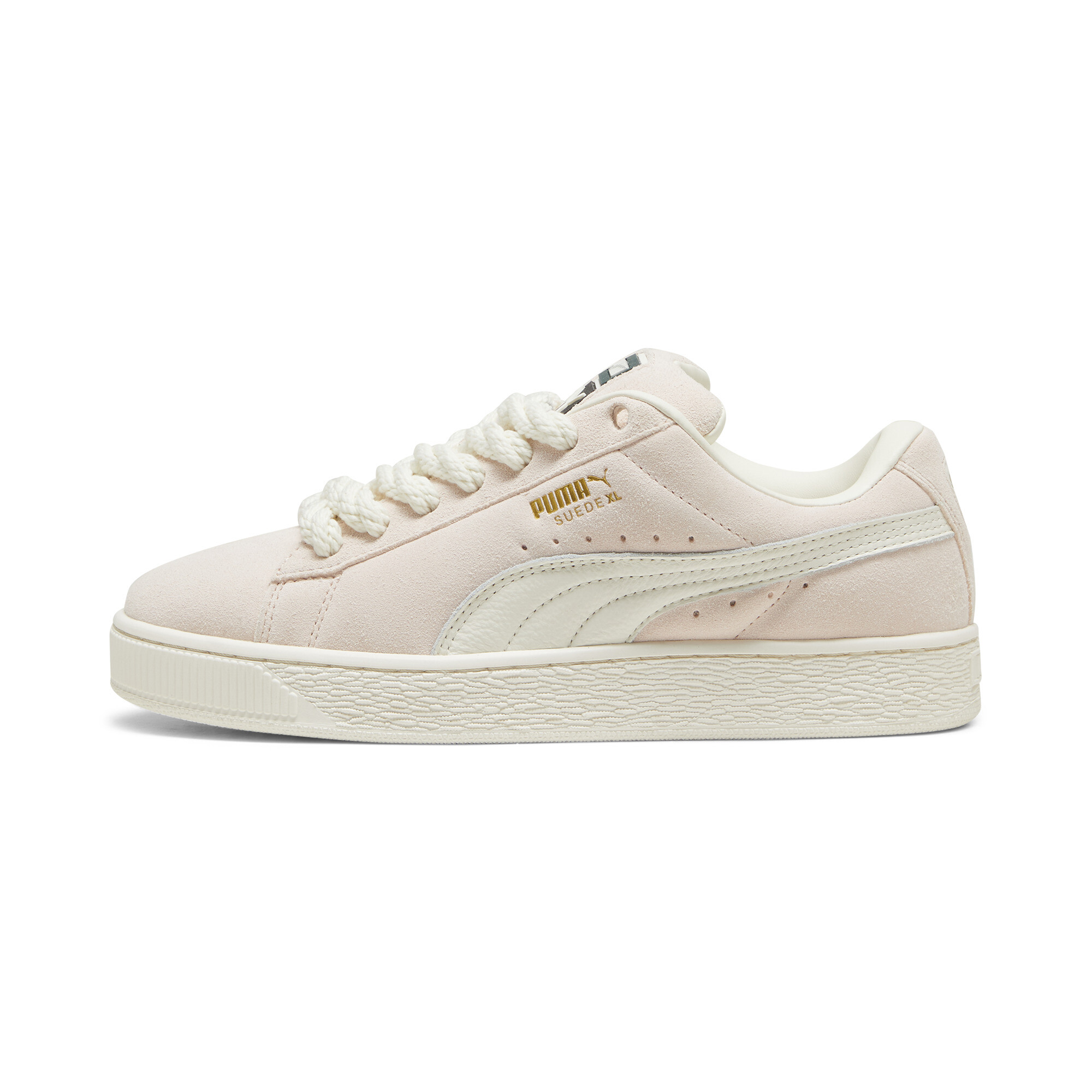 Puma Suede XL Rope Sneakers Unisex Schuhe | Mit Colorful | Warm White/Island Pink | Größe: 39