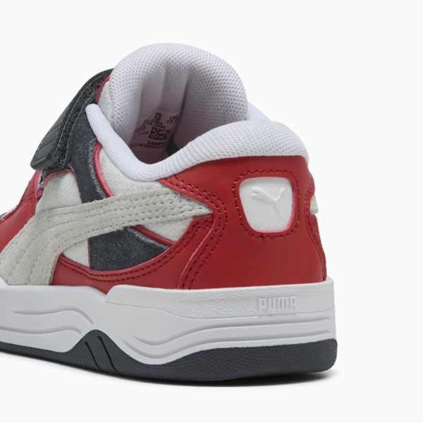 Zapatillas PUMA-180 para niños, PUMA White-Red Fire-Galactic Gray, large-ARG