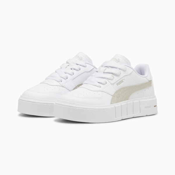 Cali Court MI Sneakers Kids, PUMA White-Desert Dust, large-ZAF