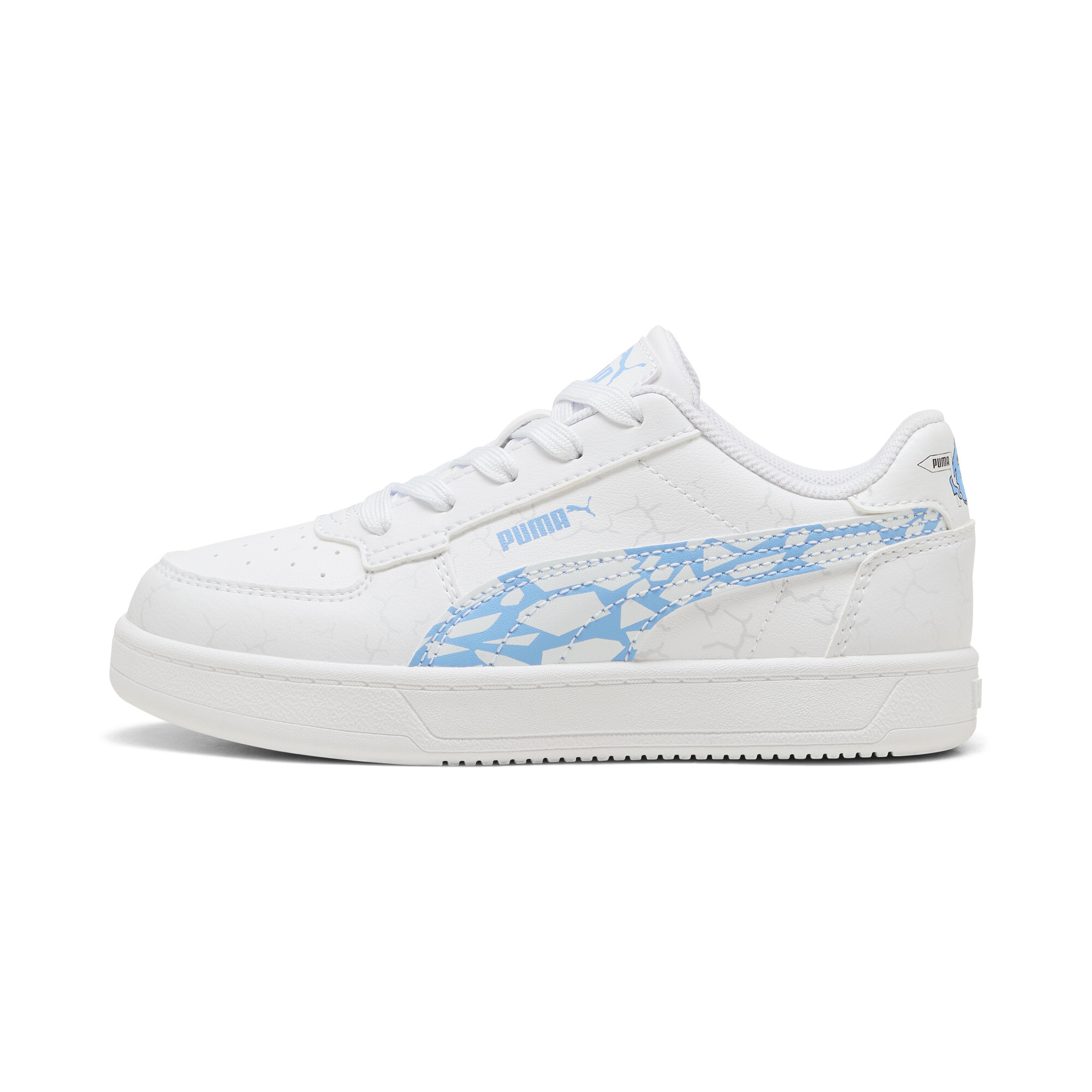 Puma Caven 2.0 Icy Monster Sneakers Kinder Schuhe | Mit Print | White/Light Blue/Silver Mist | Größe: 30