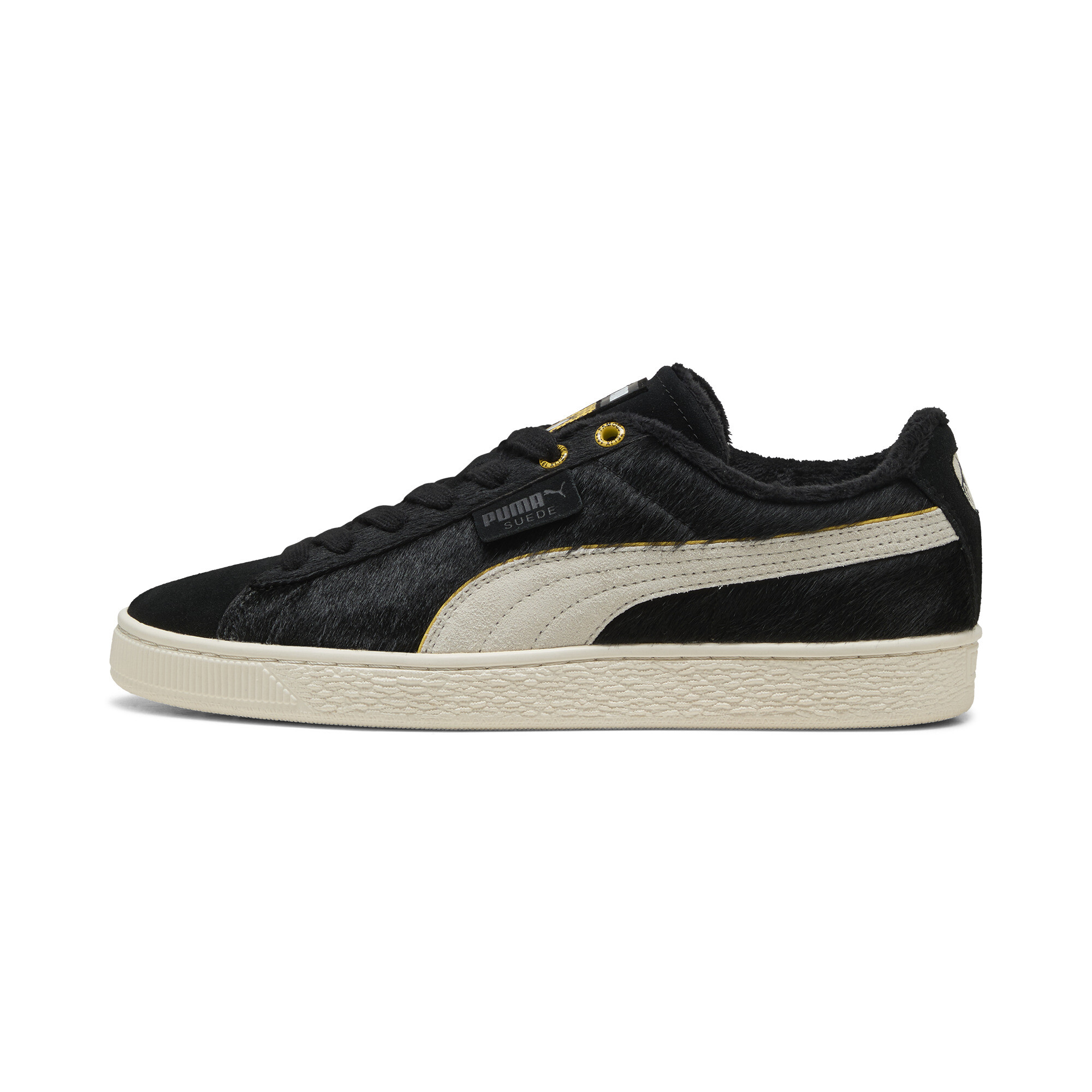 Puma Suede FELIX THE CAT Sneakers Unisex Schuhe | Mit Plain | Black/Pelé Yellow | Größe: 40