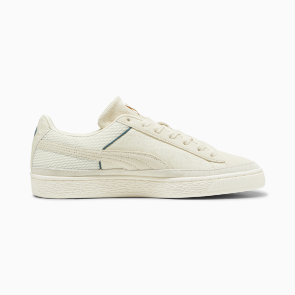 Zapatillas PUMA x PALM TREE CREW de ante unisex, Alpine Snow-Warm White, large-ARG