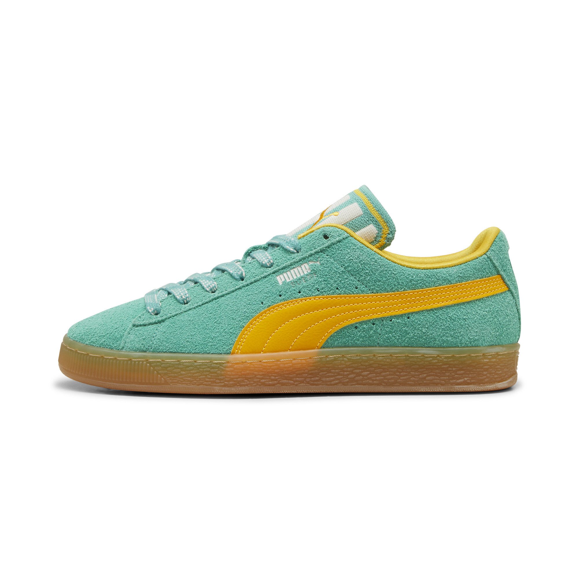 Kids' PUMA Suede Supertifo Sneakers In Green, Size EU 44.5