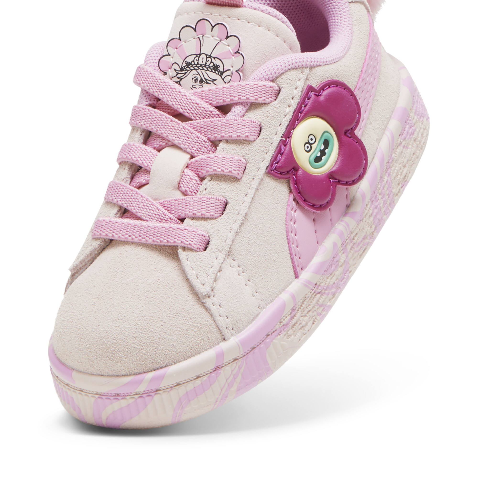 Kids' PUMA X TROLLS Suede Classic Sneakers Toddler In Pink, Size EU 23