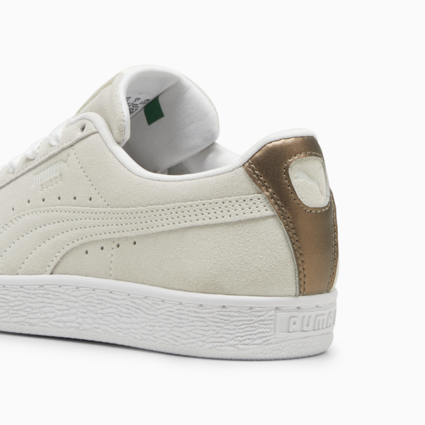 Suede Classic Glow-Up Sneakers Women, Vapor Gray-PUMA White, large-MEX