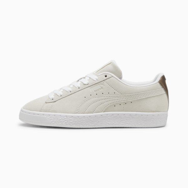 Suede Classic Glow-Up Sneakers Women, Vapor Gray-PUMA White, large-MEX