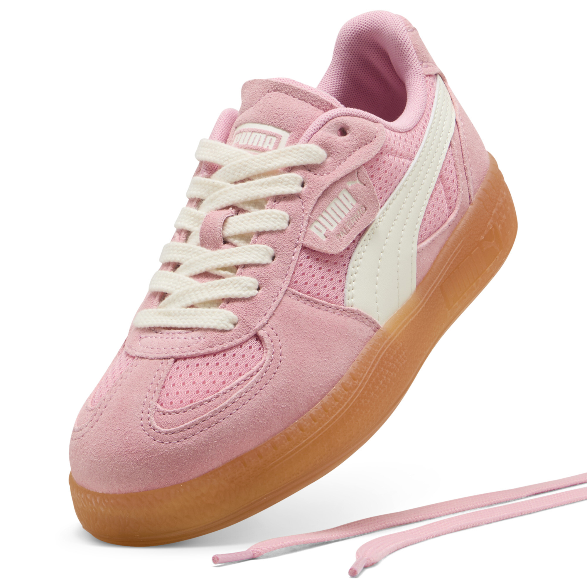PUMA Palermo Moda Vintage sneakers voor Dames, Roze/Wit, Maat 37,5 thumbnail 2