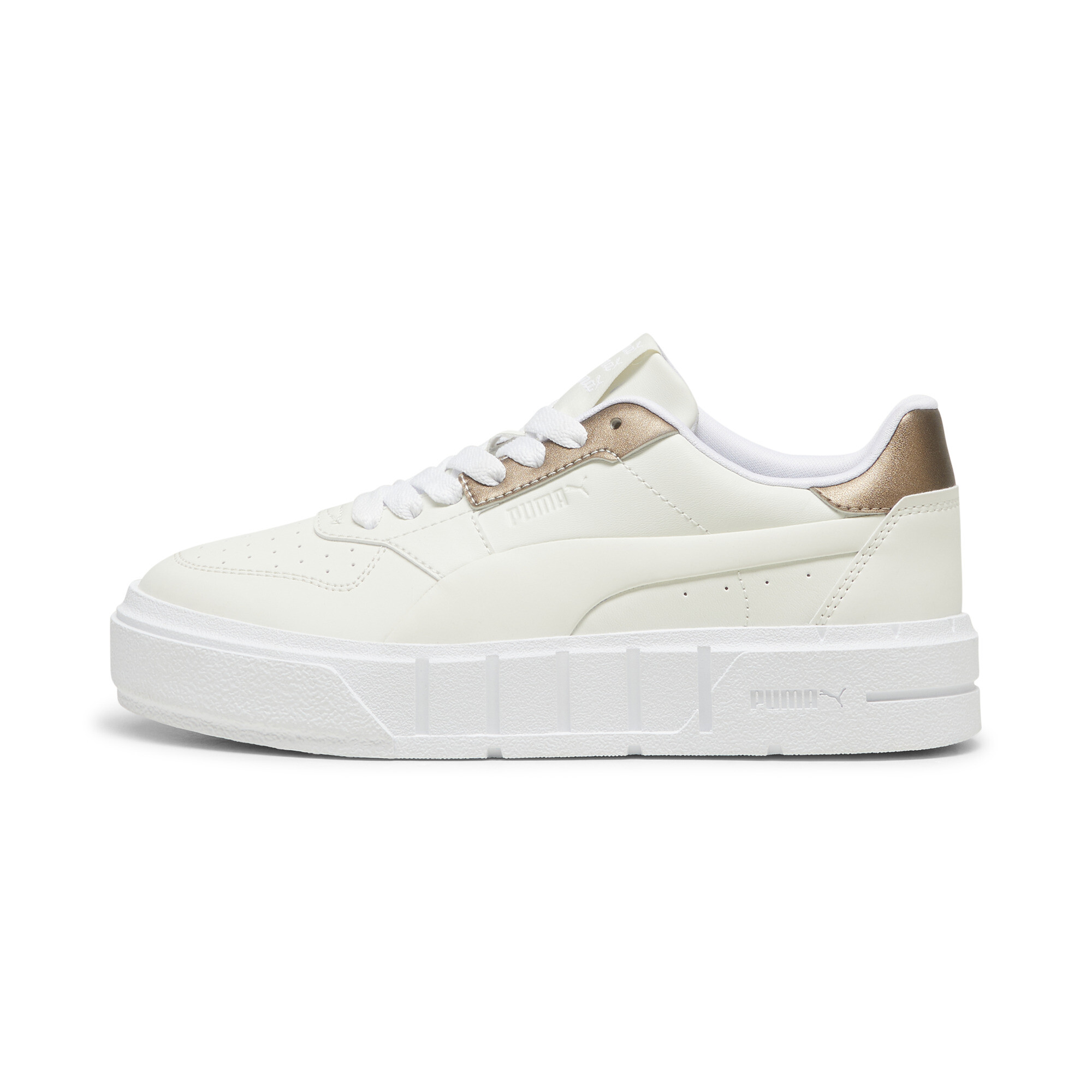 Puma Cali Court Glow-Up Sneakers Damen Schuhe | Mit Plain | Vapor Gray/White | Größe: 37.5