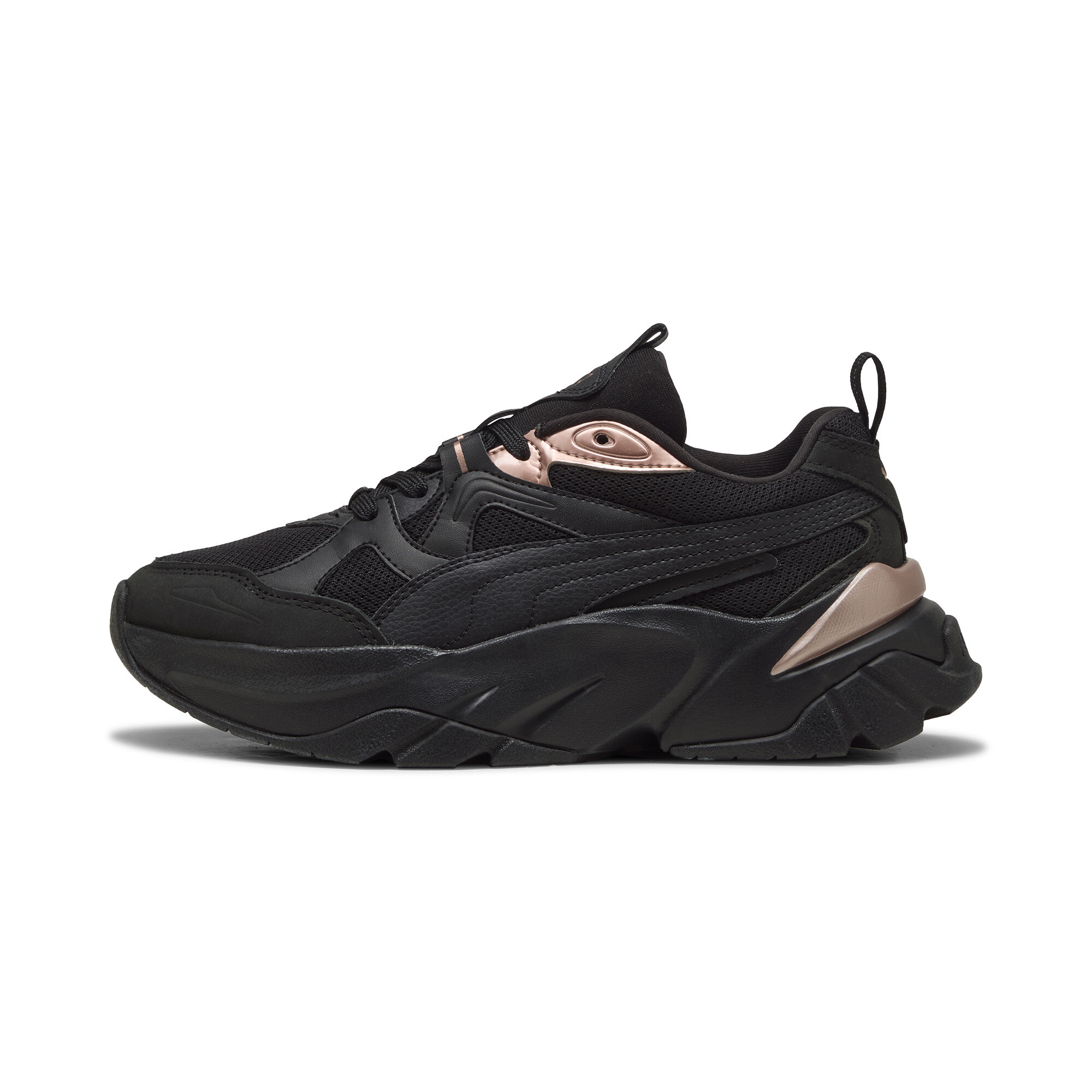 Puma Sophyr Metallic Sneakers Damen Schuhe | Mit Plain | Black/Rose Gold | Größe: 36