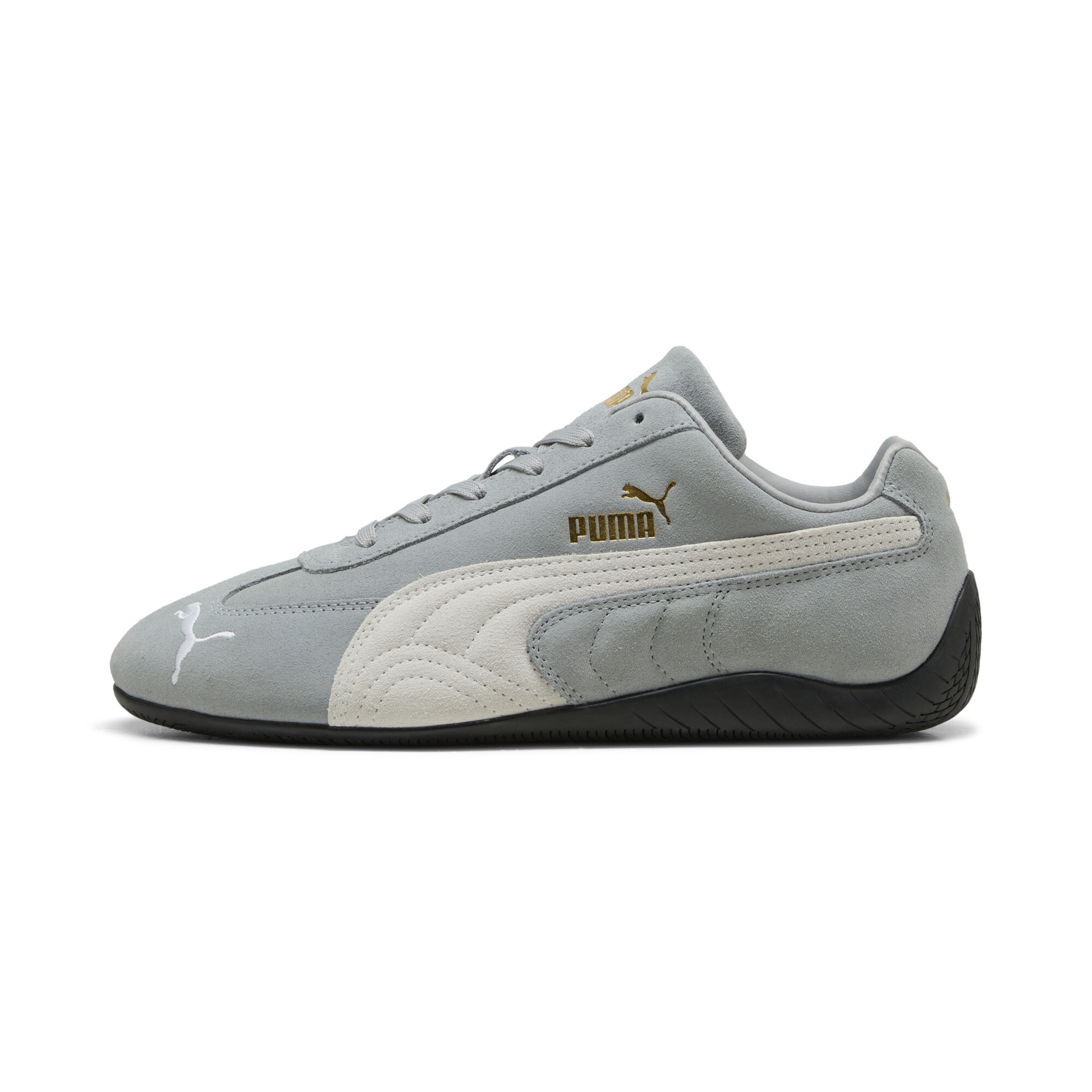 Puma 'speedcat' Grey Sneakers With Logo Print On The Side And Logo Lettering On The Side In Gray