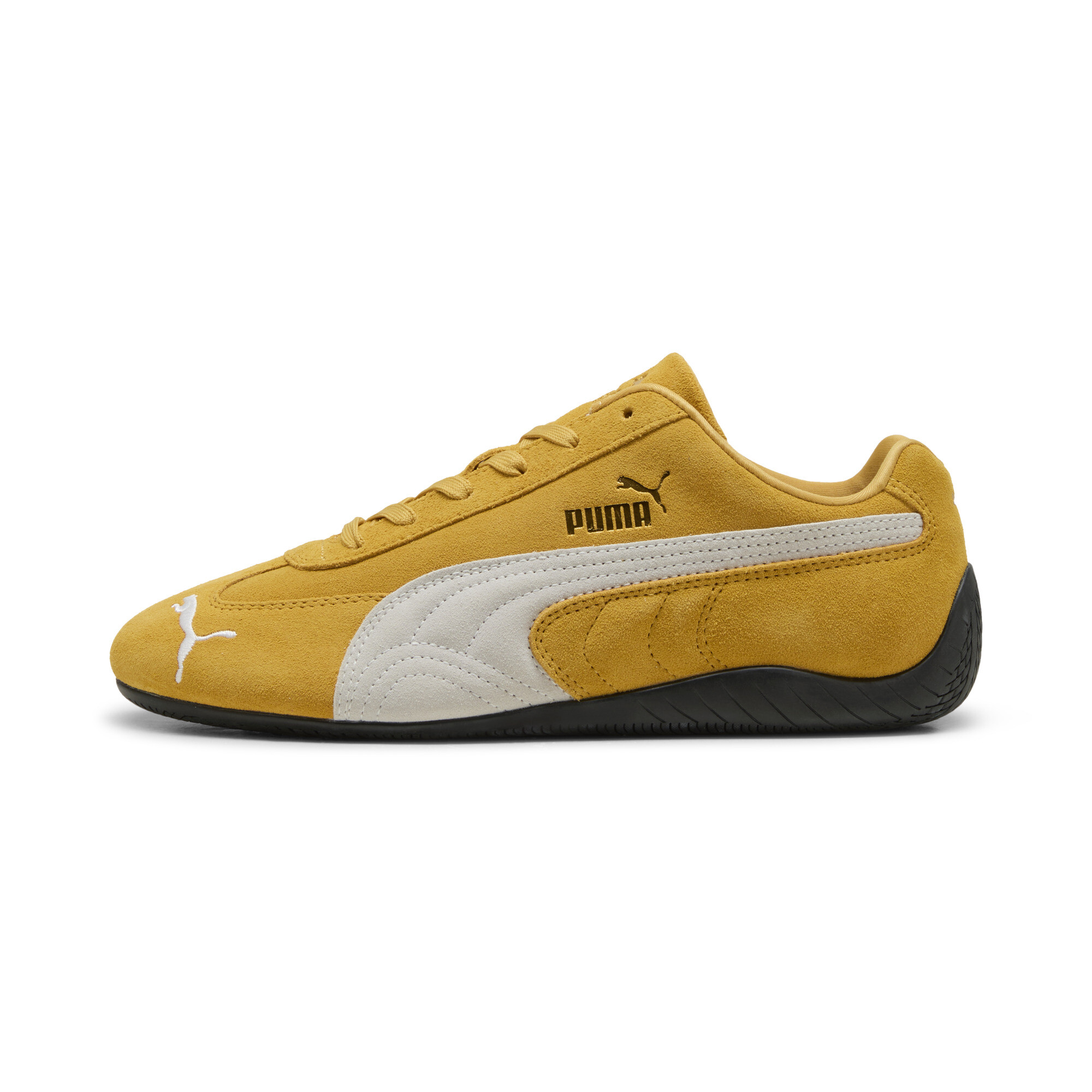 Puma Speedcat OG Sneaker Unisex Schuhe | Mit Plain | Archive Gold/White | Größe: 42.5