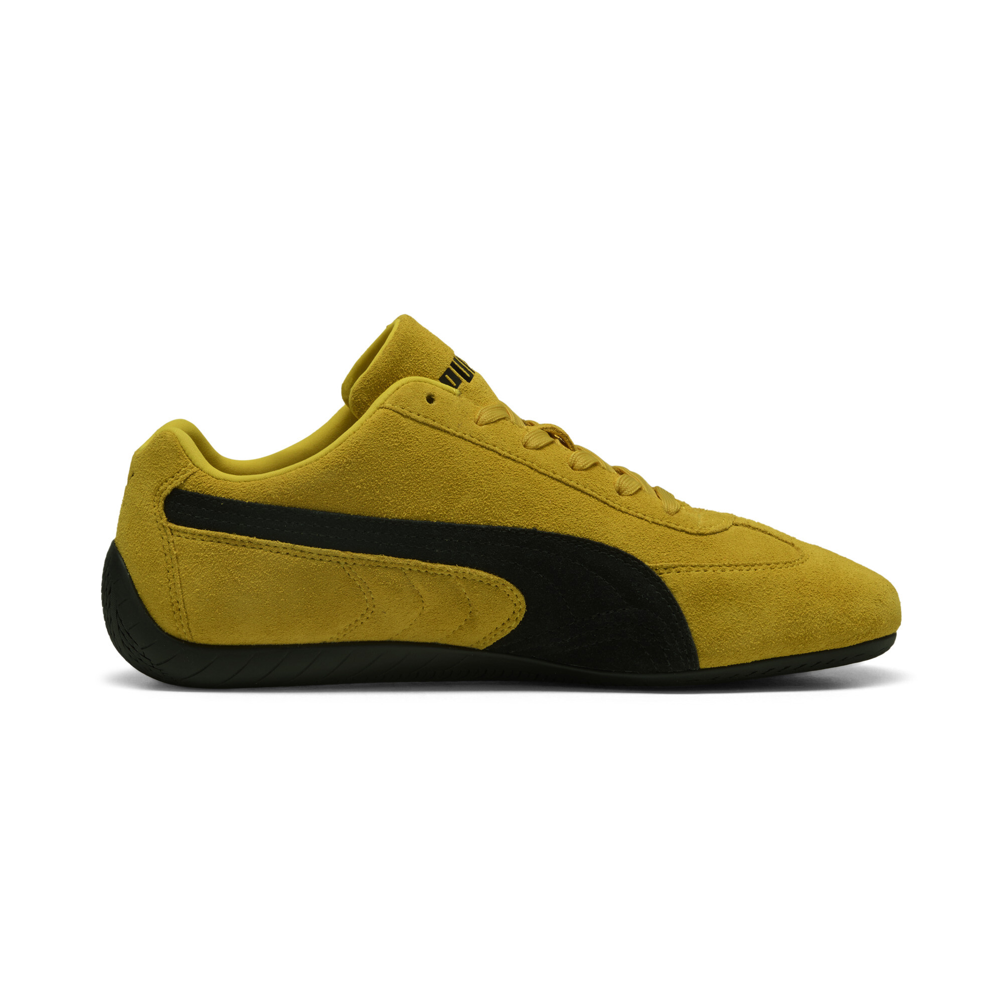 PUMA Speedcat OG uniseks sneakers, Zwart/Geel, Maat 46 thumbnail 3