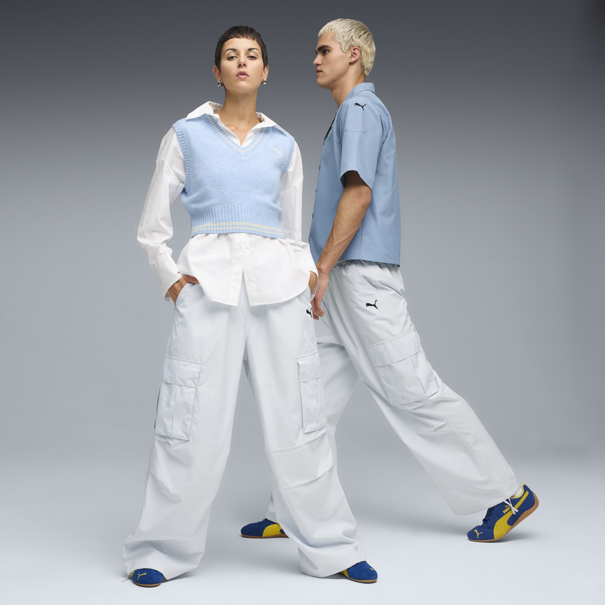 PUMA Speedcat OG uniseks sneakers, Blauw/Geel, Maat 43 thumbnail 7