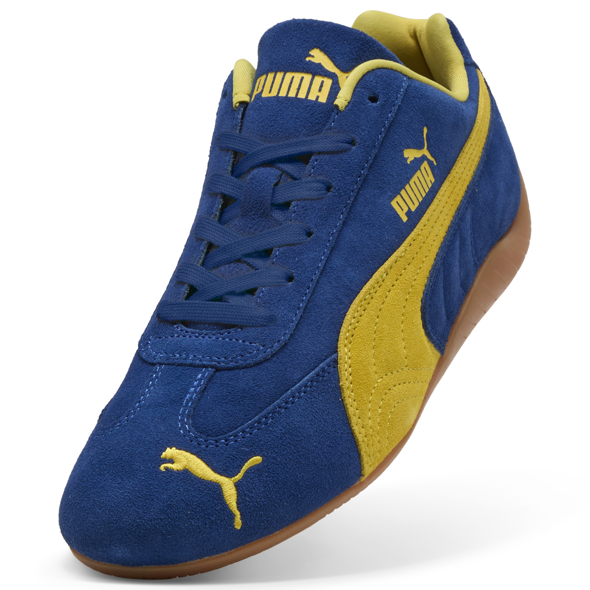 PUMA Speedcat OG uniseks sneakers, Blauw/Geel, Maat 43 thumbnail 2