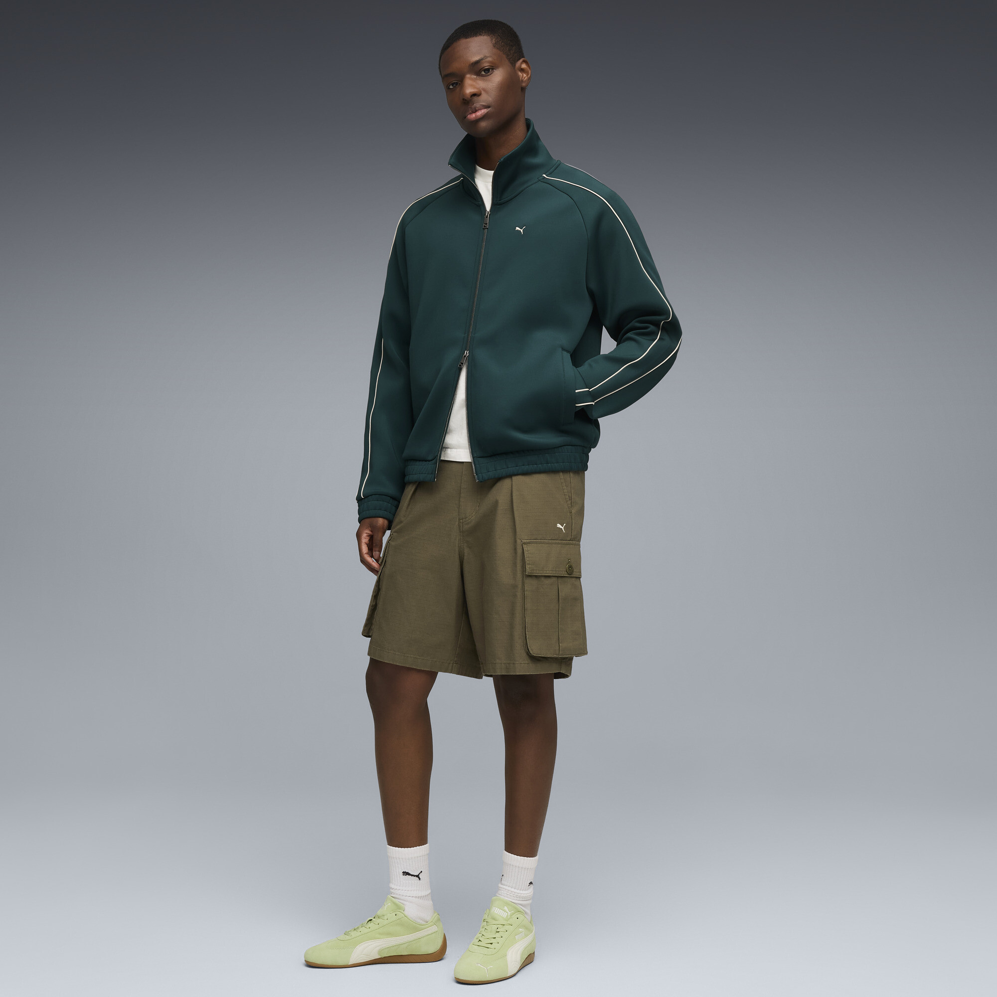 PUMA Speedcat OG uniseks sneakers, Groen/Wit, Maat 38,5 thumbnail 7