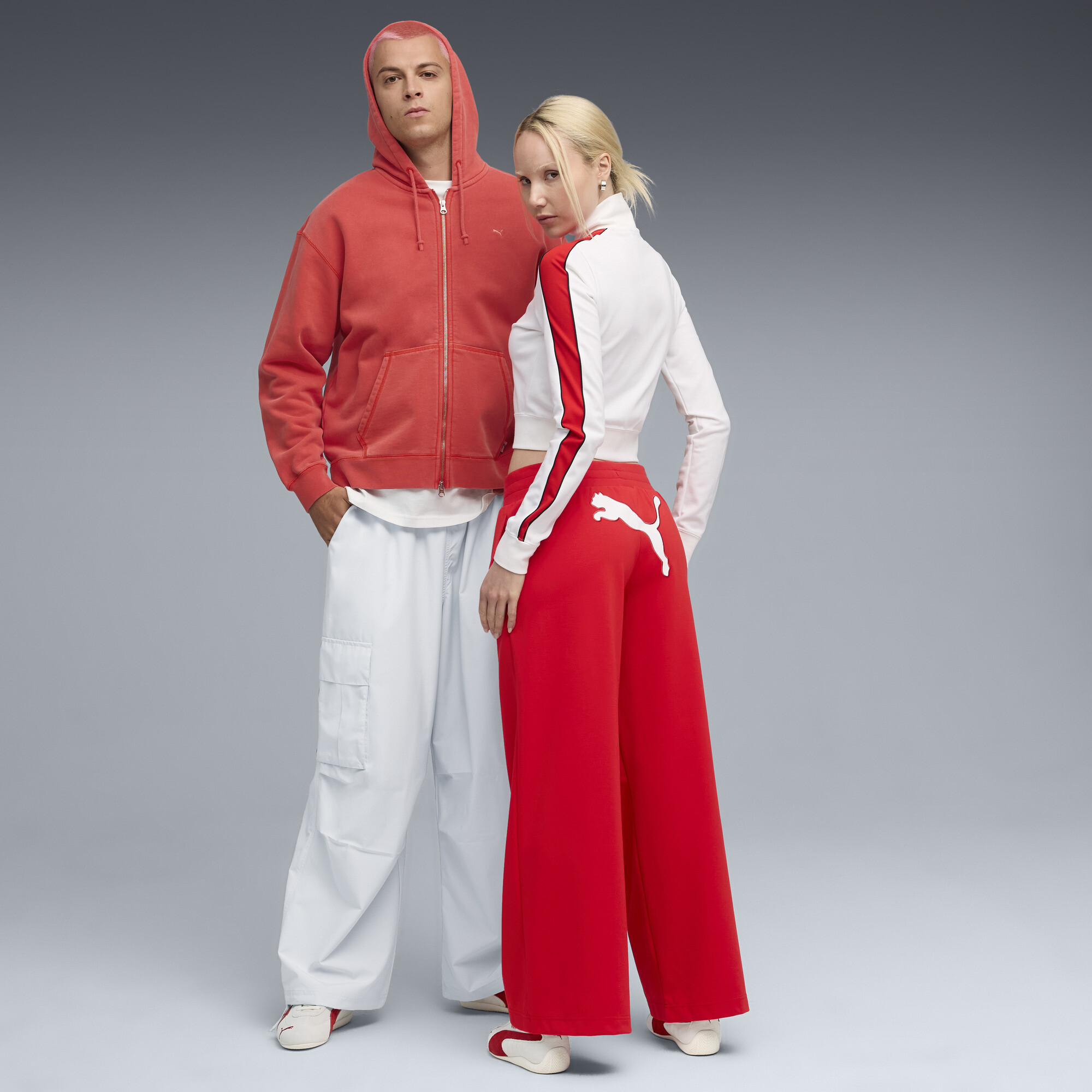 PUMA Speedcat OG uniseks sneakers, Grijs/Rood, Maat 44 thumbnail 7