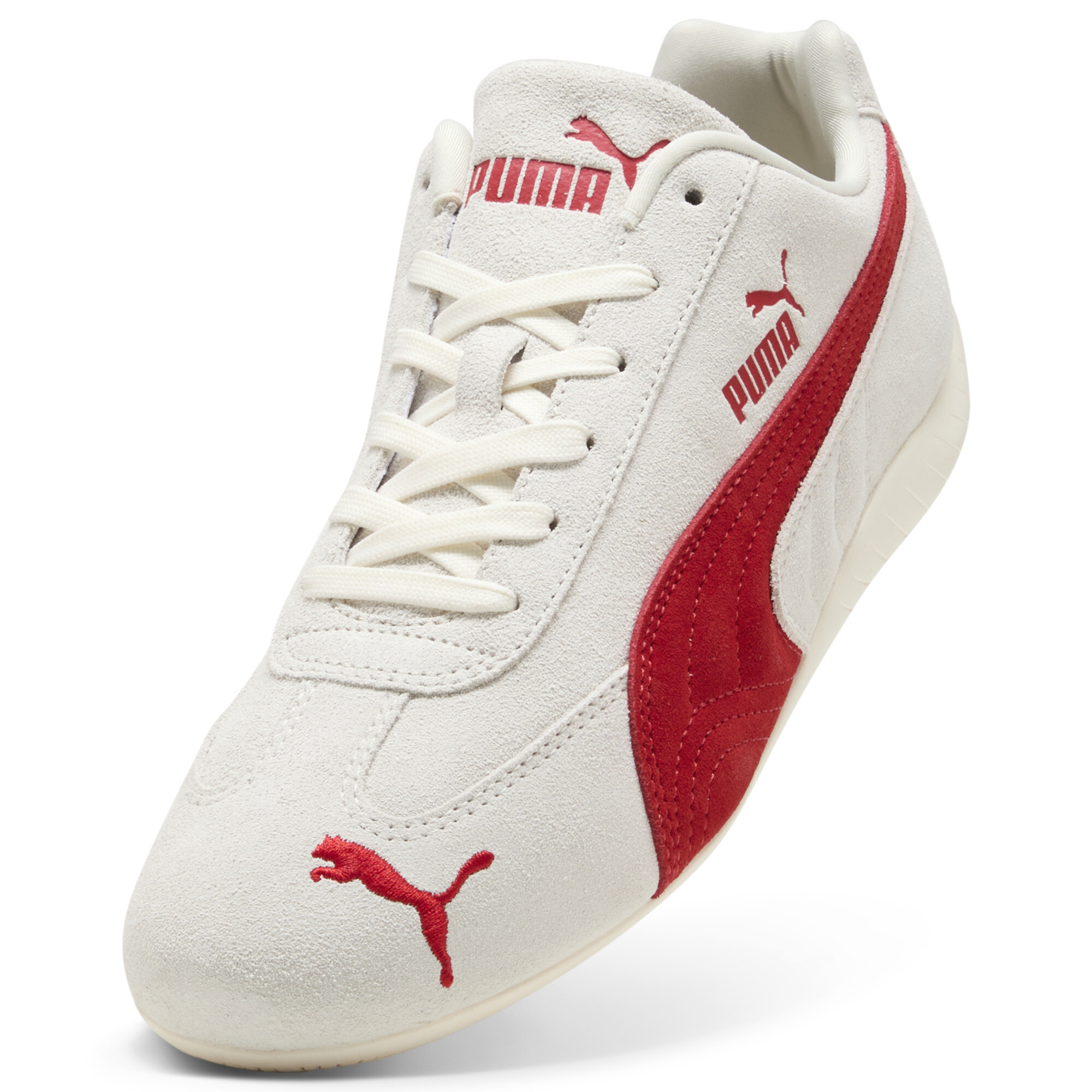 PUMA Speedcat OG uniseks sneakers, Grijs/Rood, Maat 44 thumbnail 2