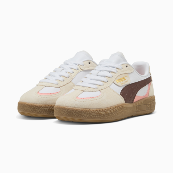Tenis Palermo Moda juvenil, PUMA White-Chocotart, large-MEX