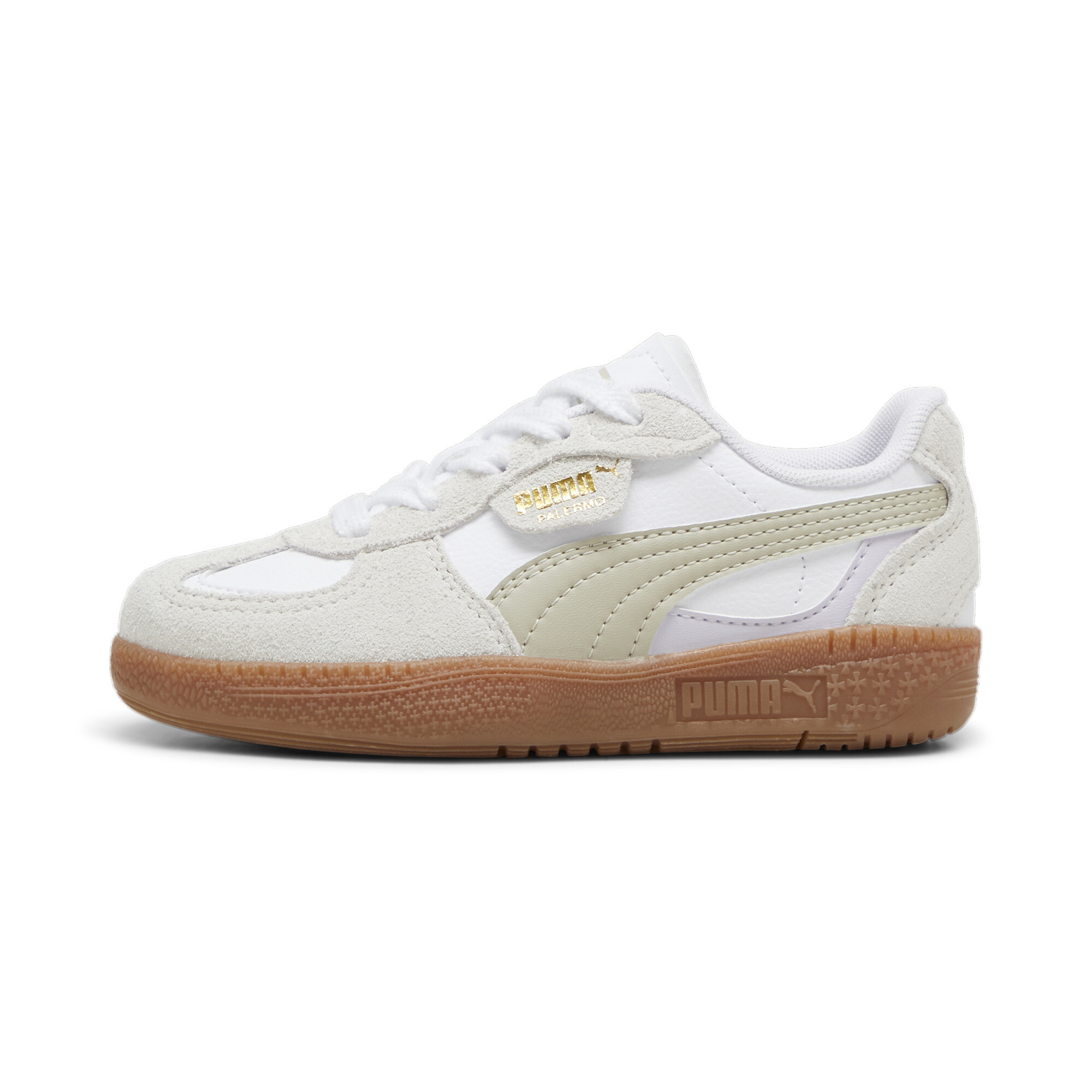 Puma Palermo Moda Sneakers Kinder Schuhe | White/Desert Dust | Größe: 29