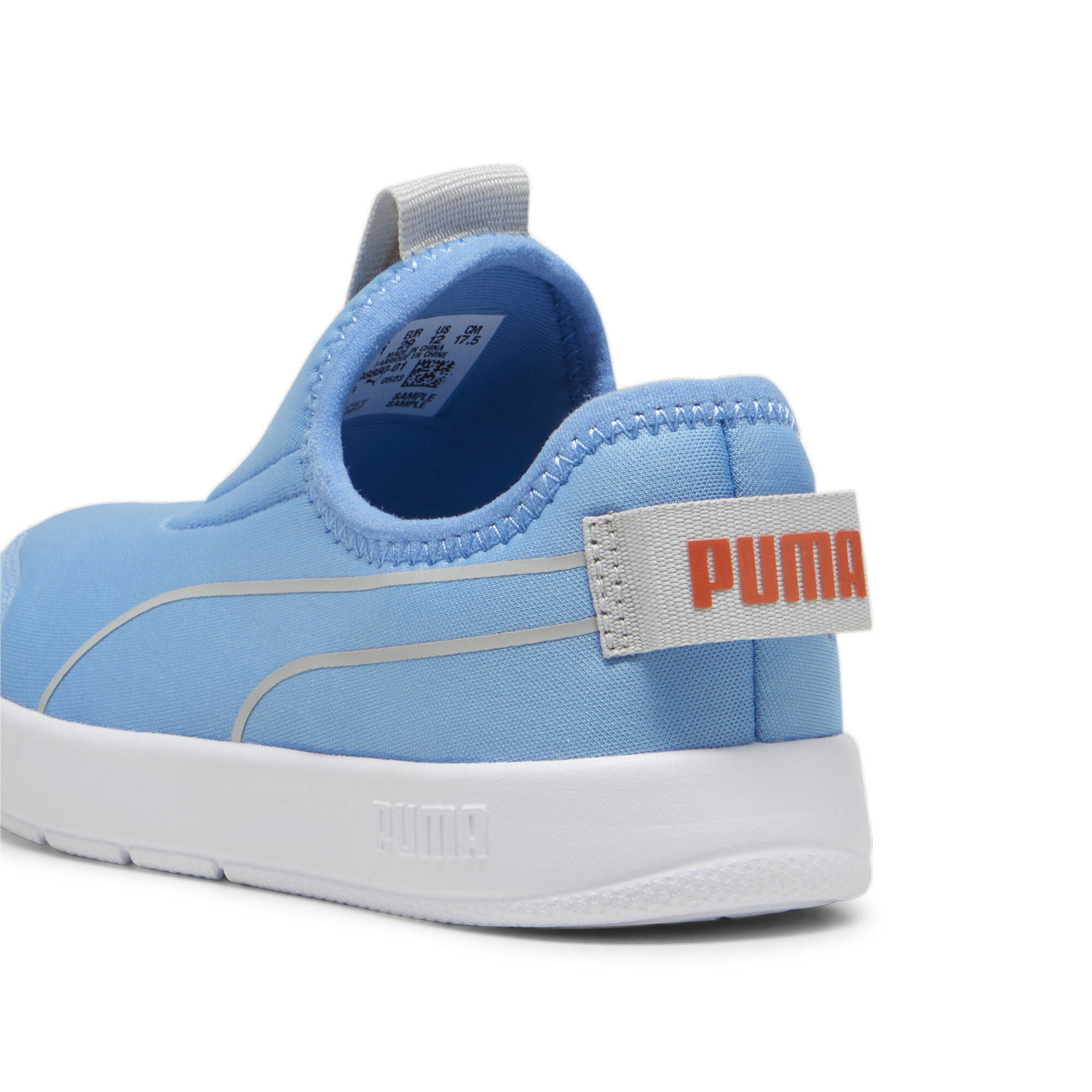 Puma Courtflex V3 Slip On Sneakers Kids, Blue, Size 27.5, Shoes