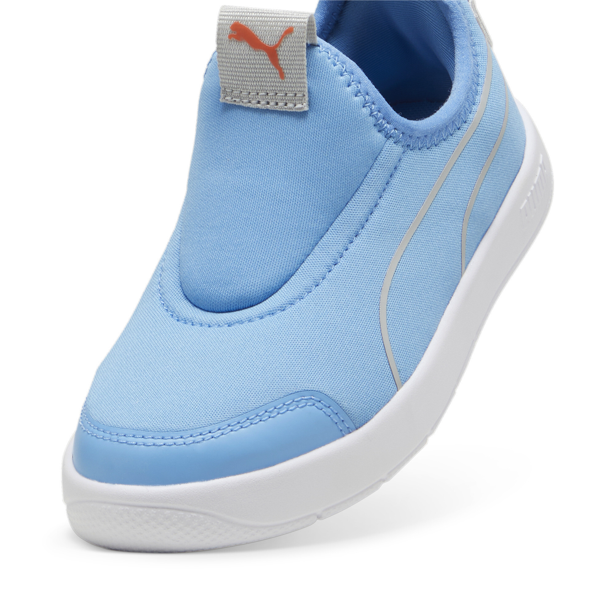 Puma Courtflex V3 Slip On Sneakers Kids, Blue, Size 27.5, Shoes