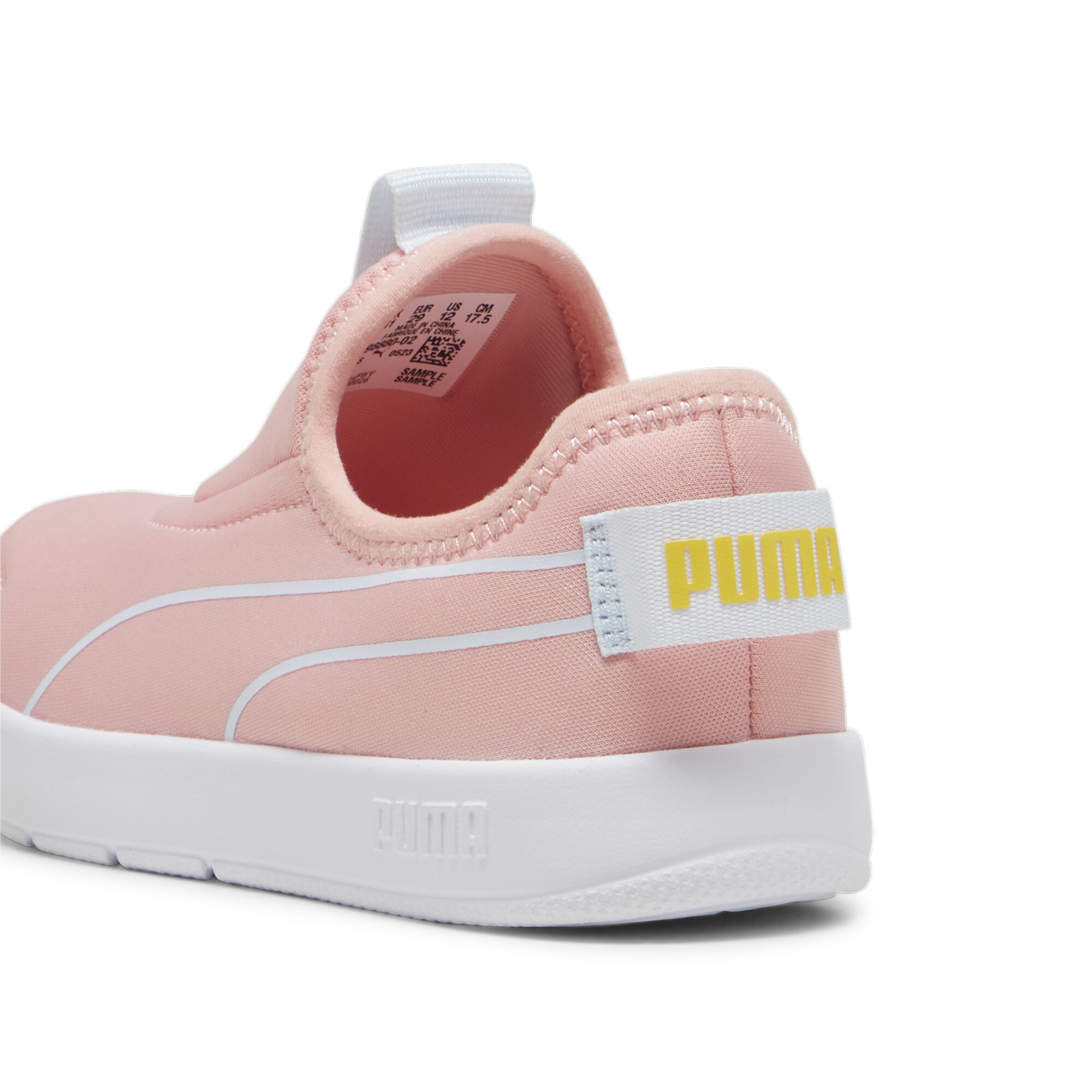 Puma Courtflex V3 Slip On Sneakers Kids, Pink, Size 31.5, Shoes