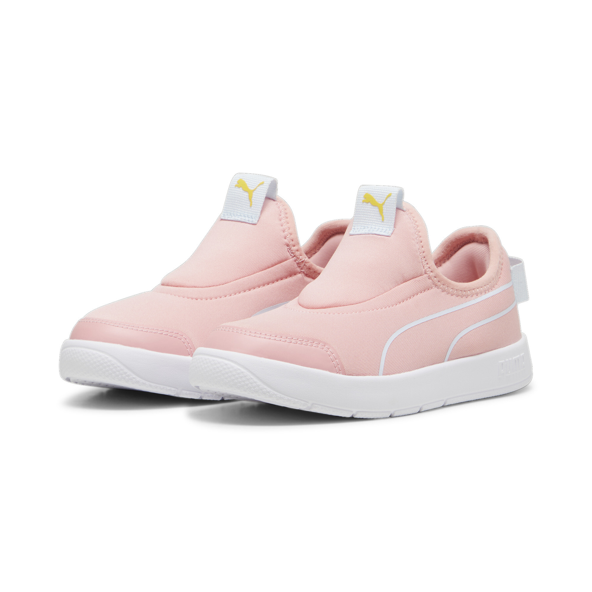 Puma Courtflex V3 Slip On Sneakers Kids, Pink, Size 31.5, Shoes